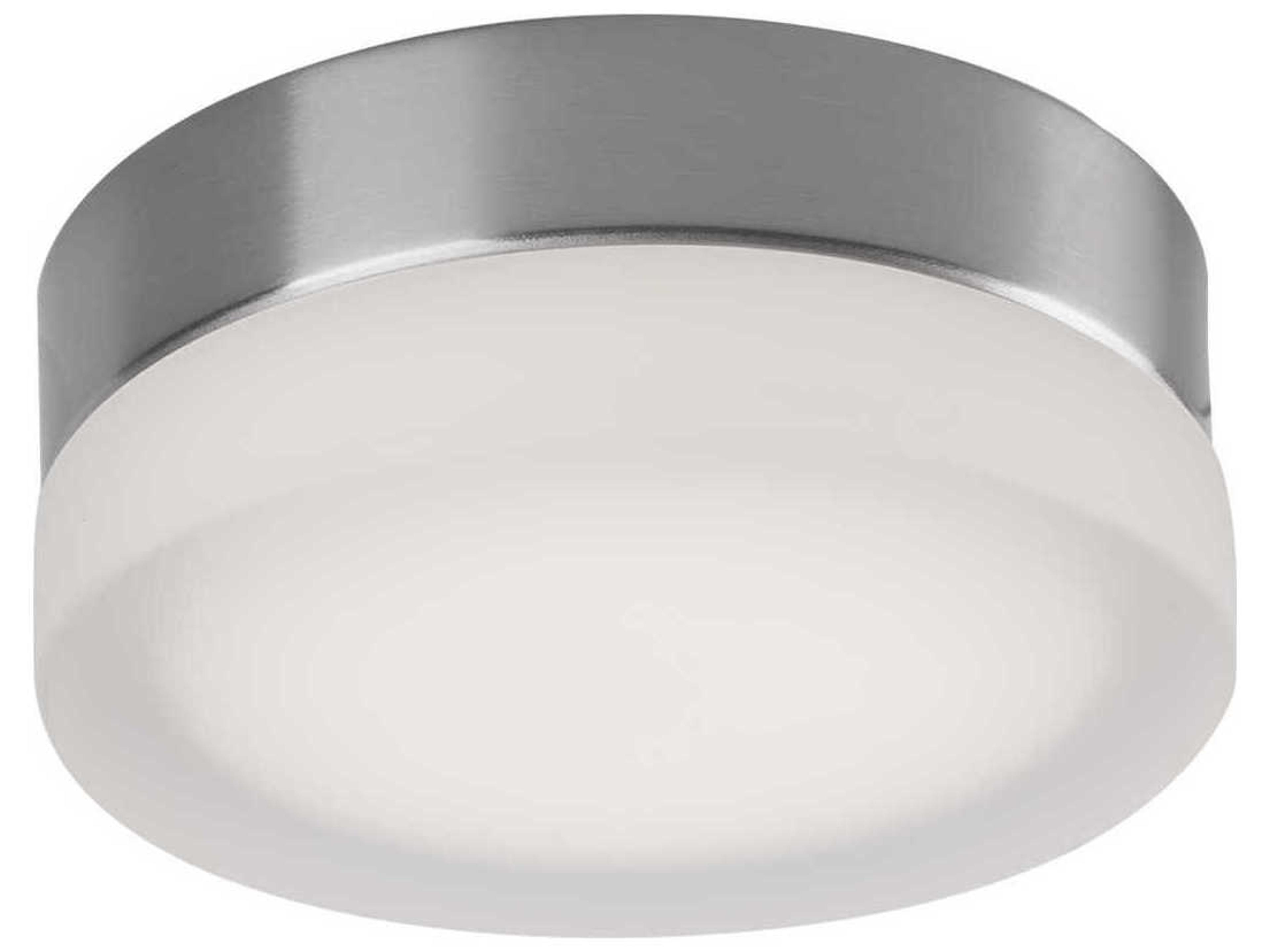 Bedford Brushed Nickel Round Flush Mount