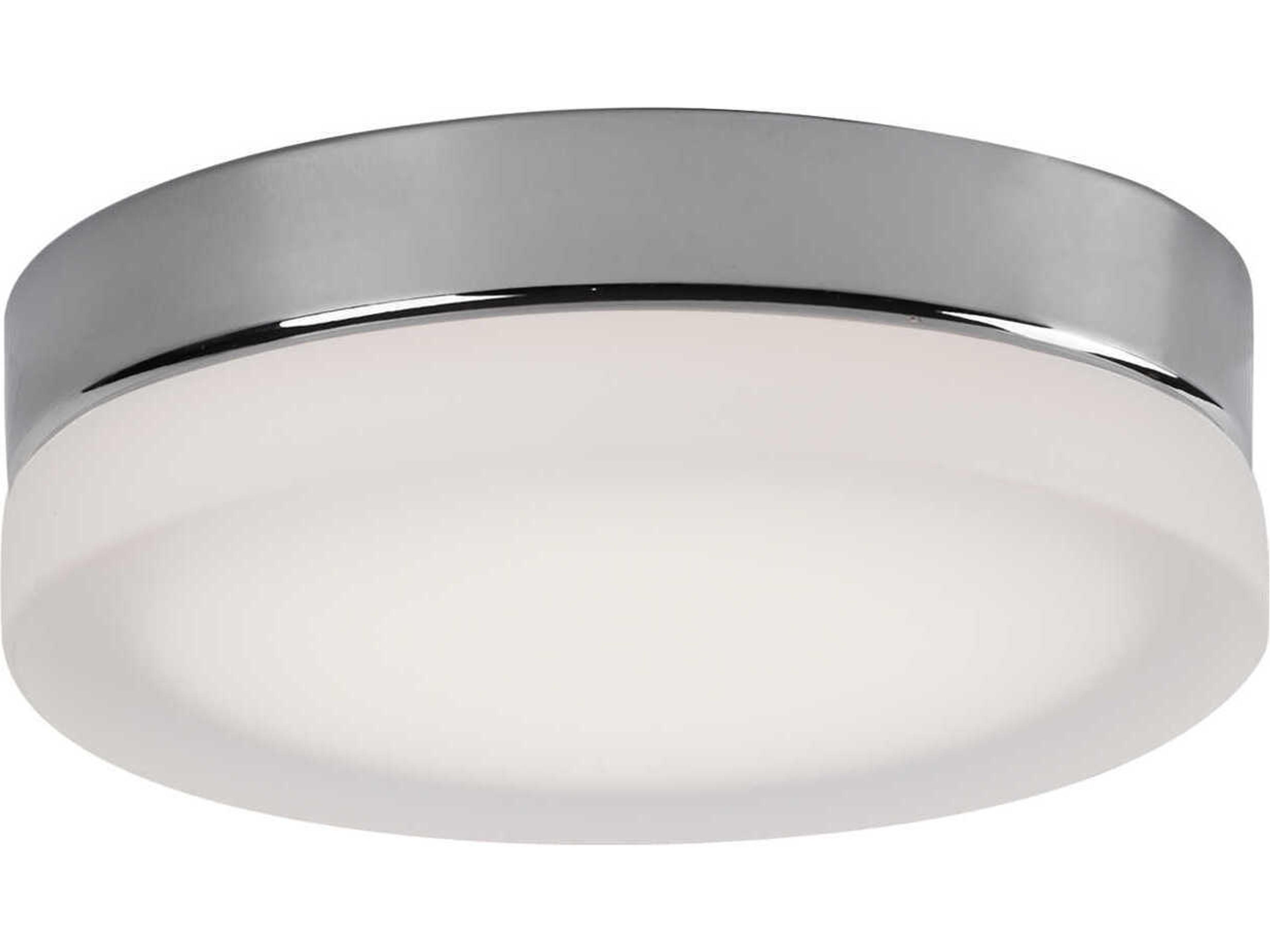 Bedford Chrome Round Flush Mount