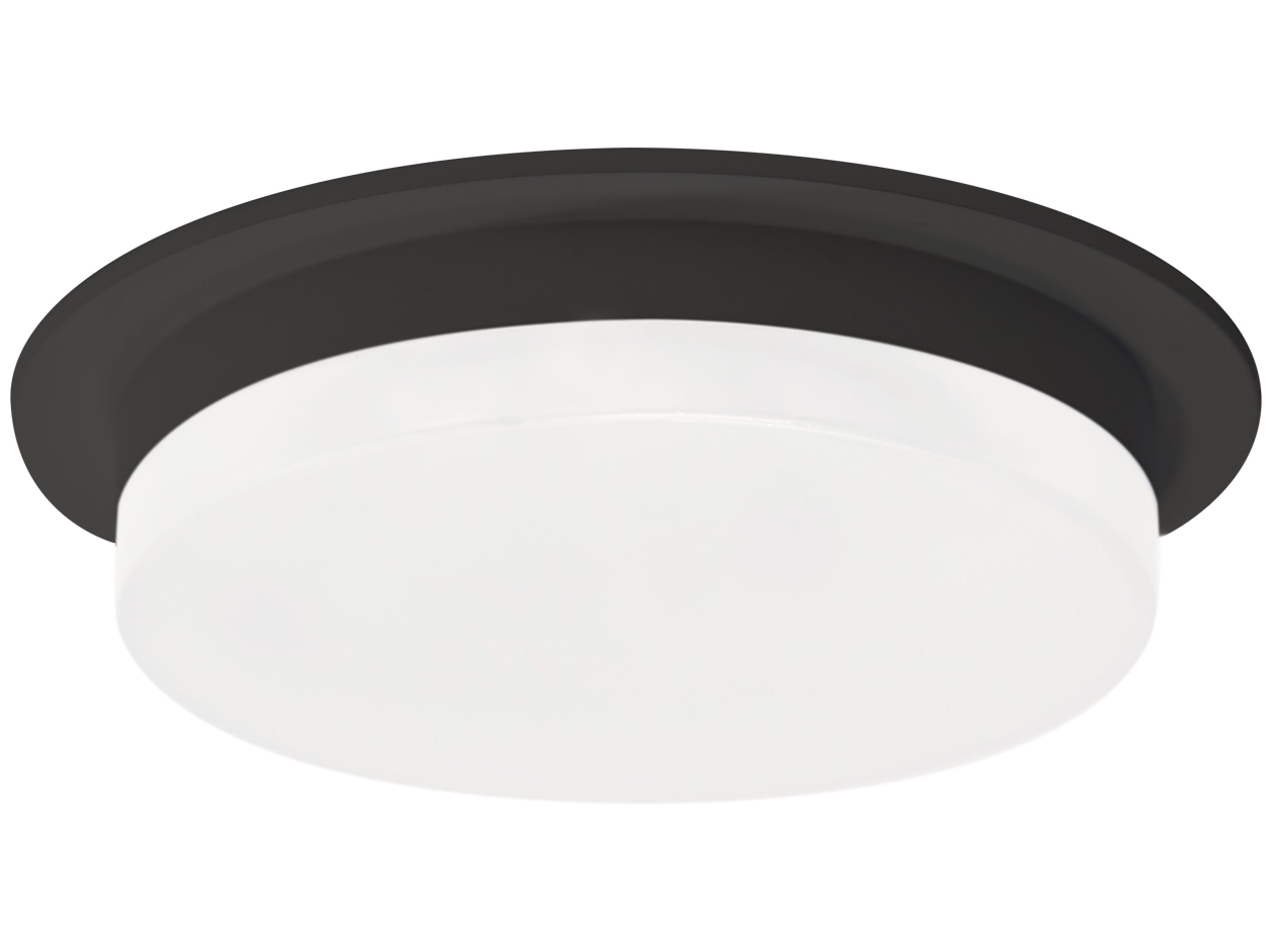 Kuzco Lighting Stockton Black Round Flush Mount