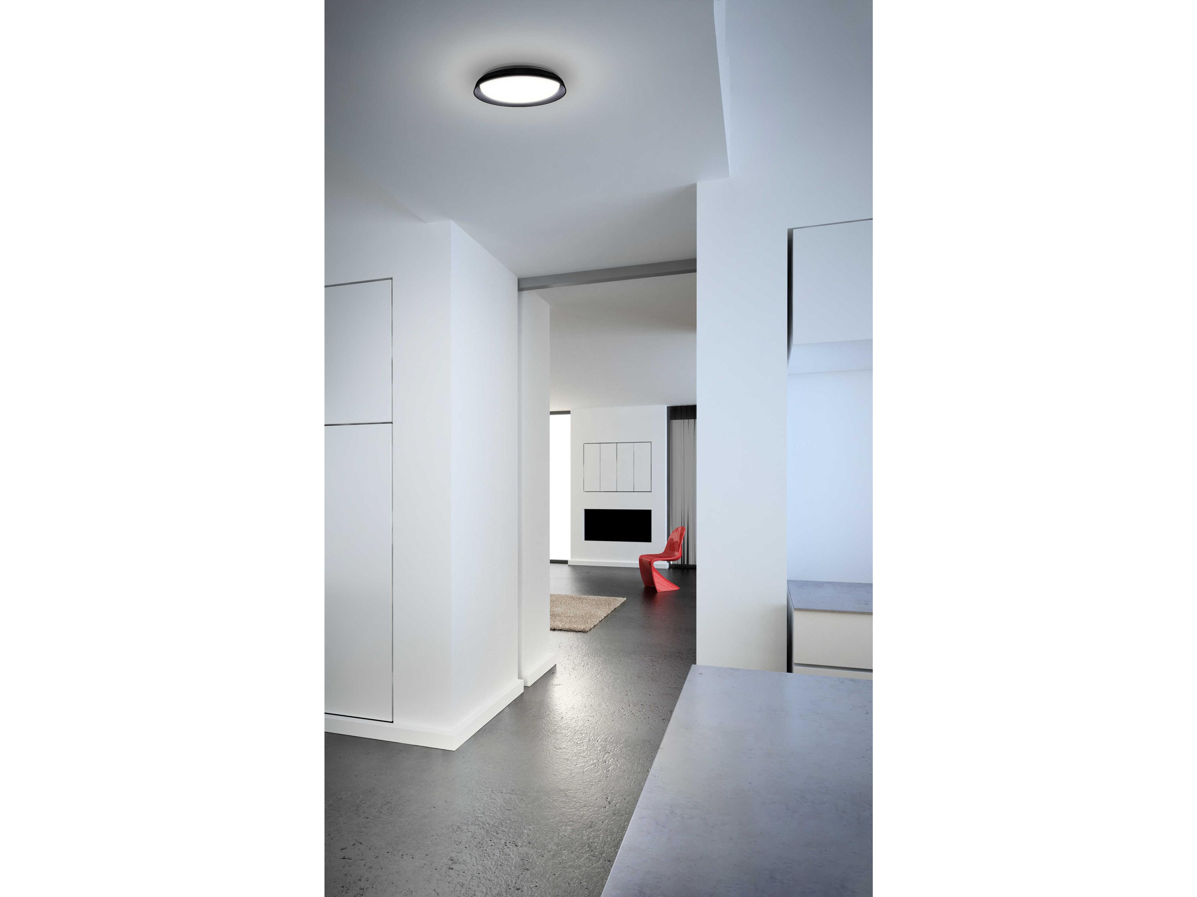 Kuzco Lighting Hampton Black Round Flush Mount