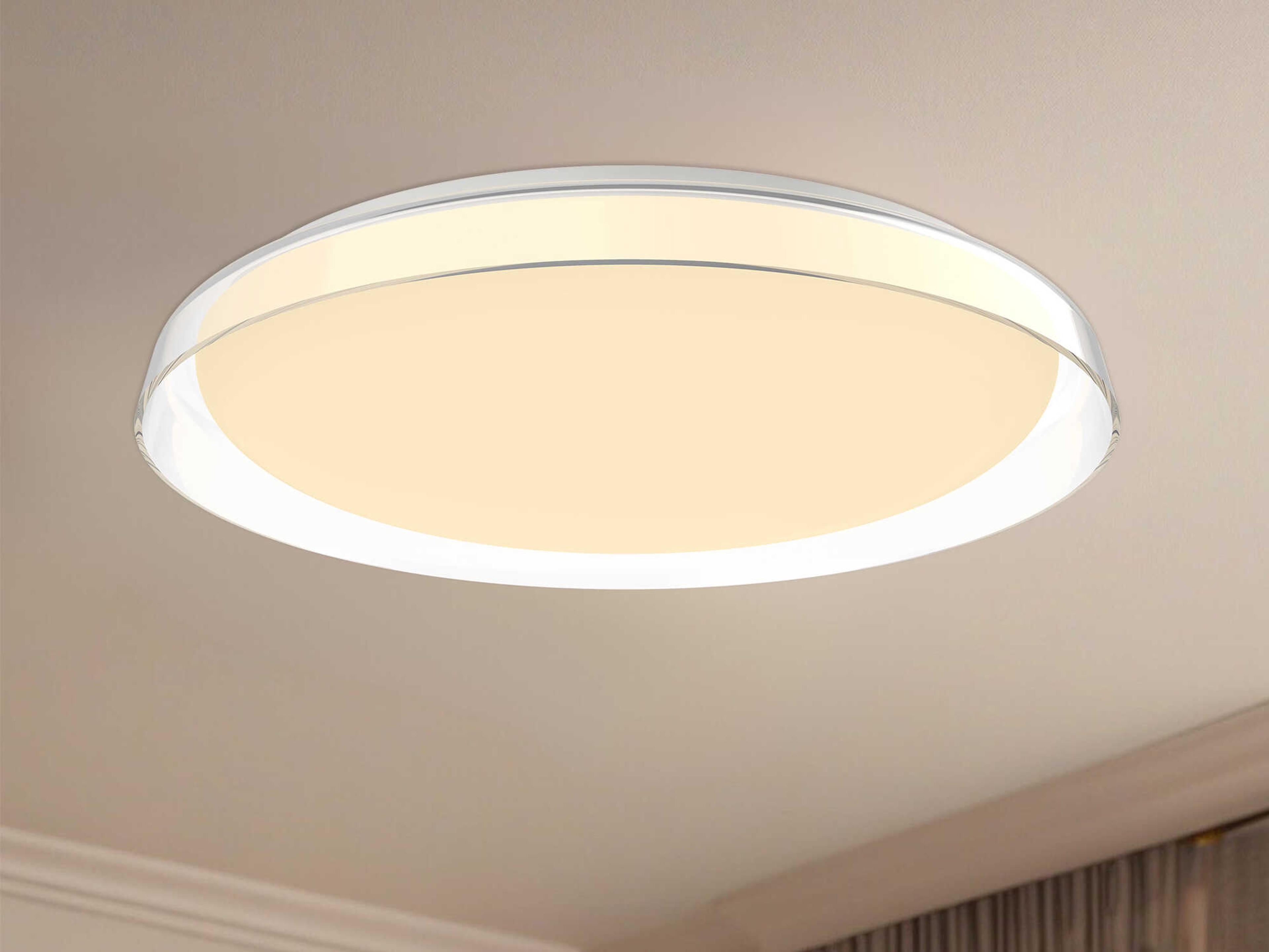 Kuzco Lighting Hampton Clear Round Flush Mount