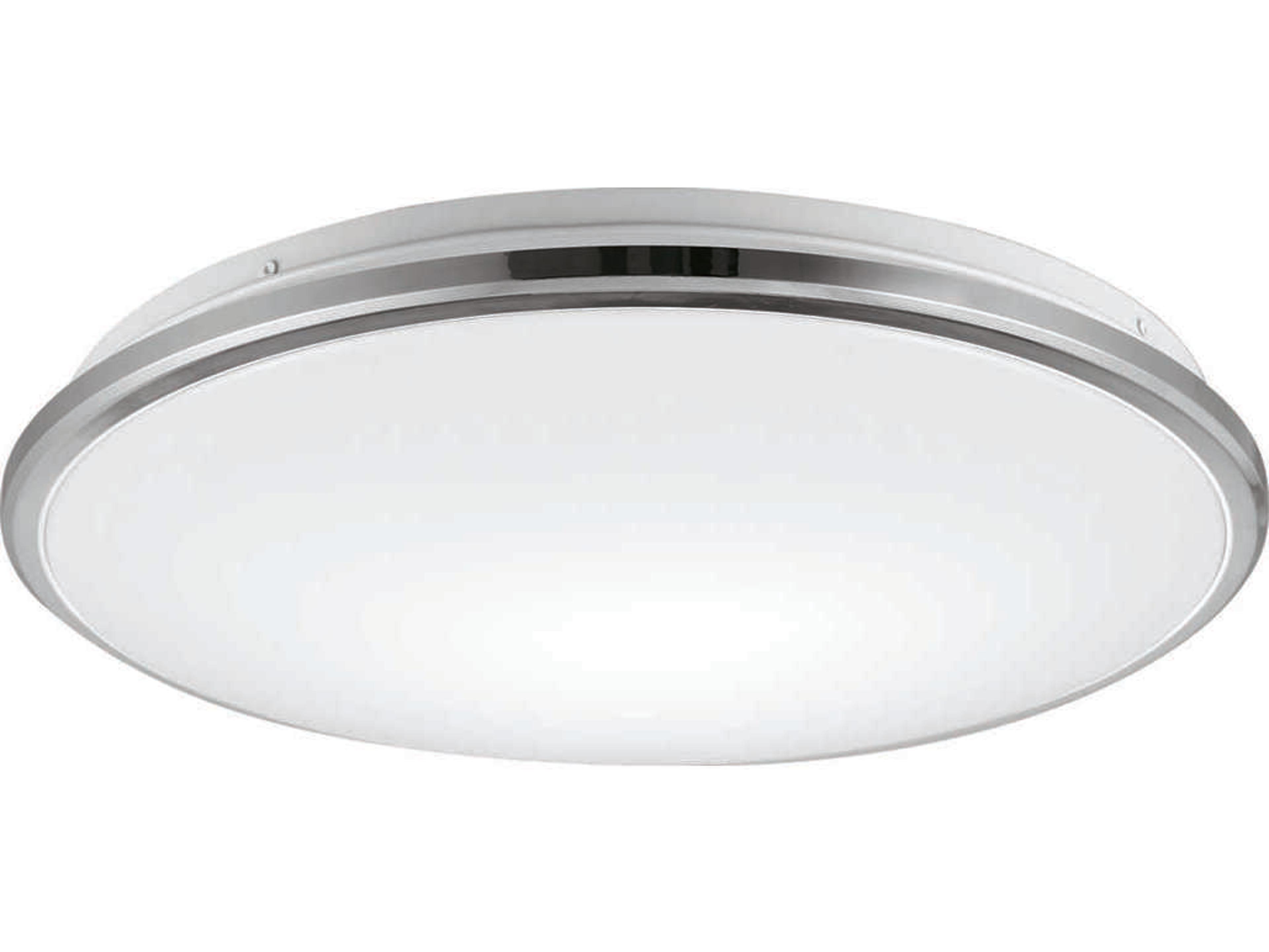 Brook Chrome Round Flush Mount