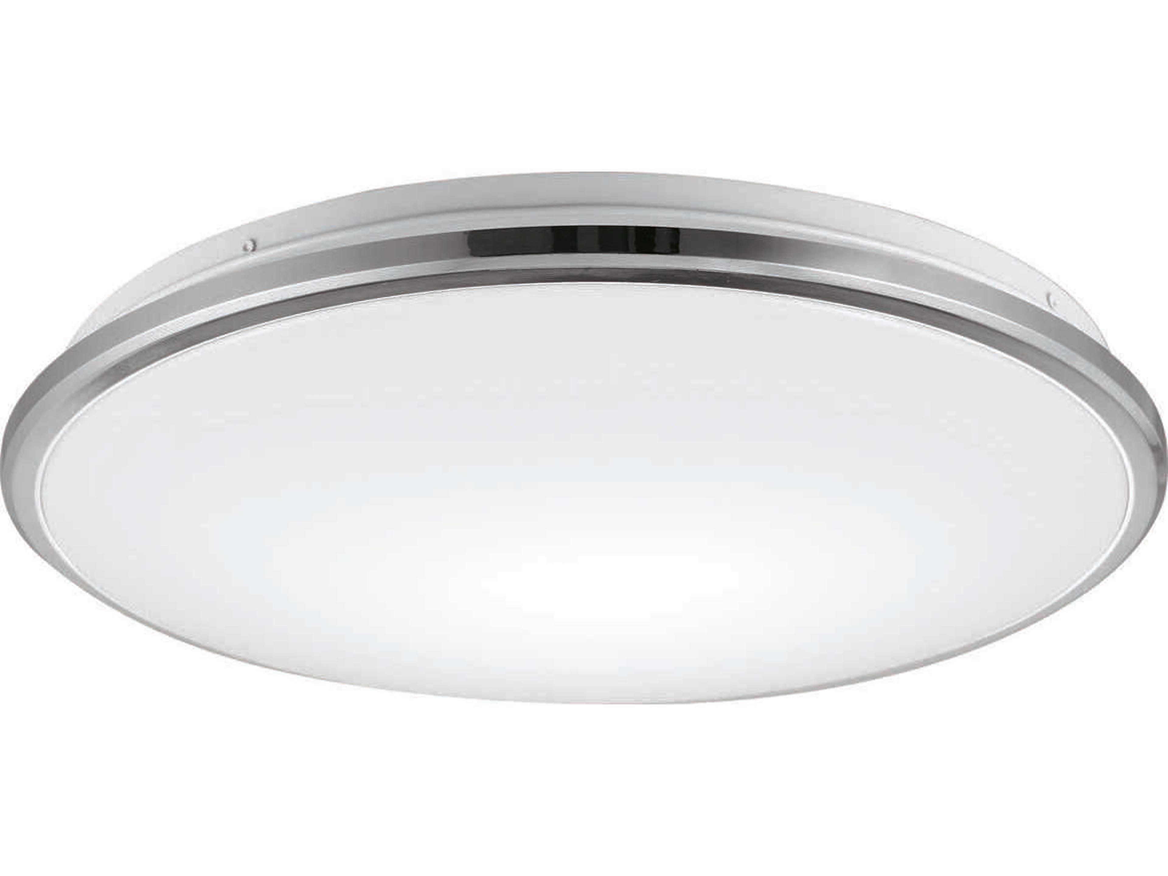 Brook Chrome Round Flush Mount