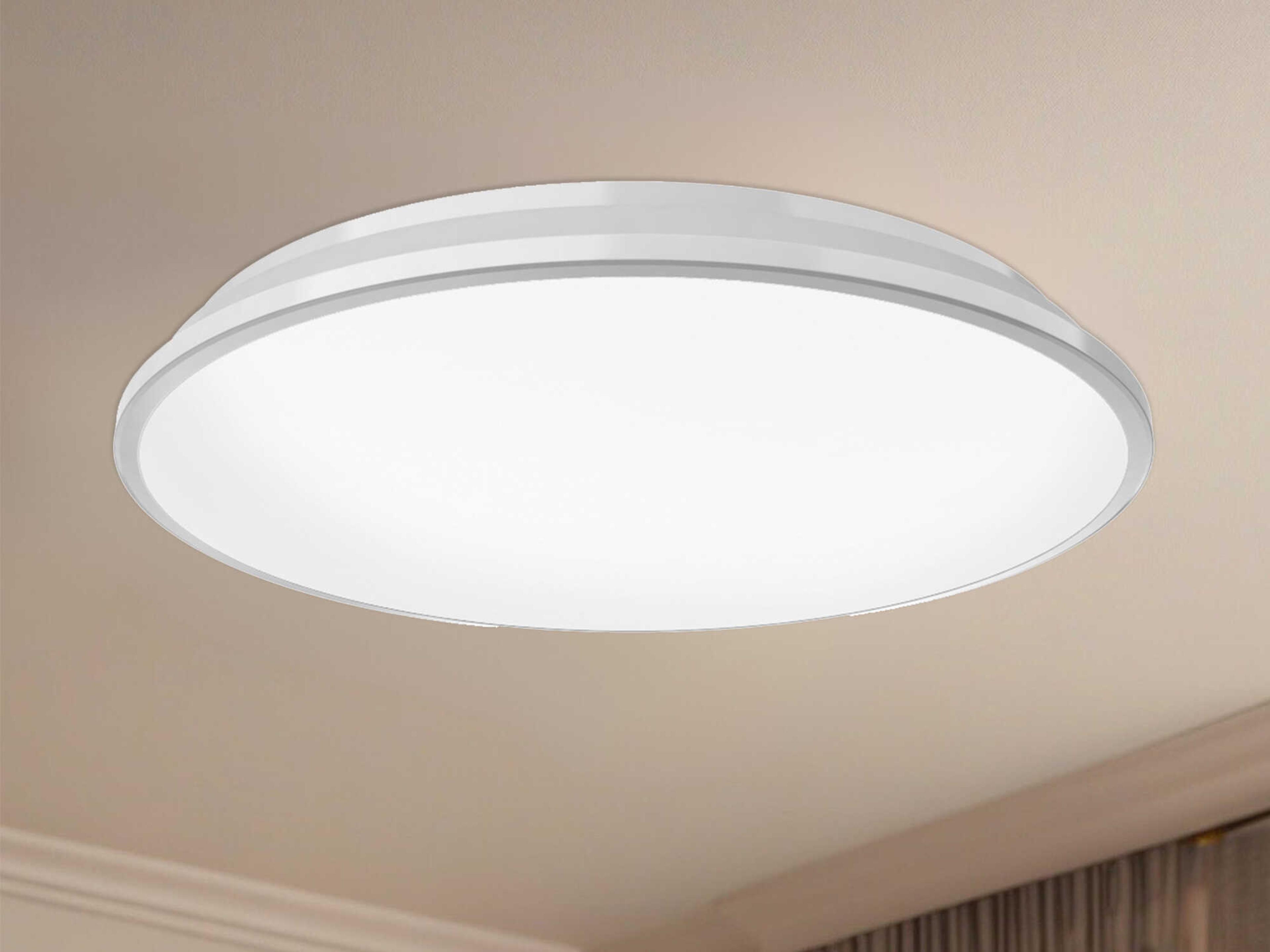 Kuzco Lighting Brook White Round Flush Mount