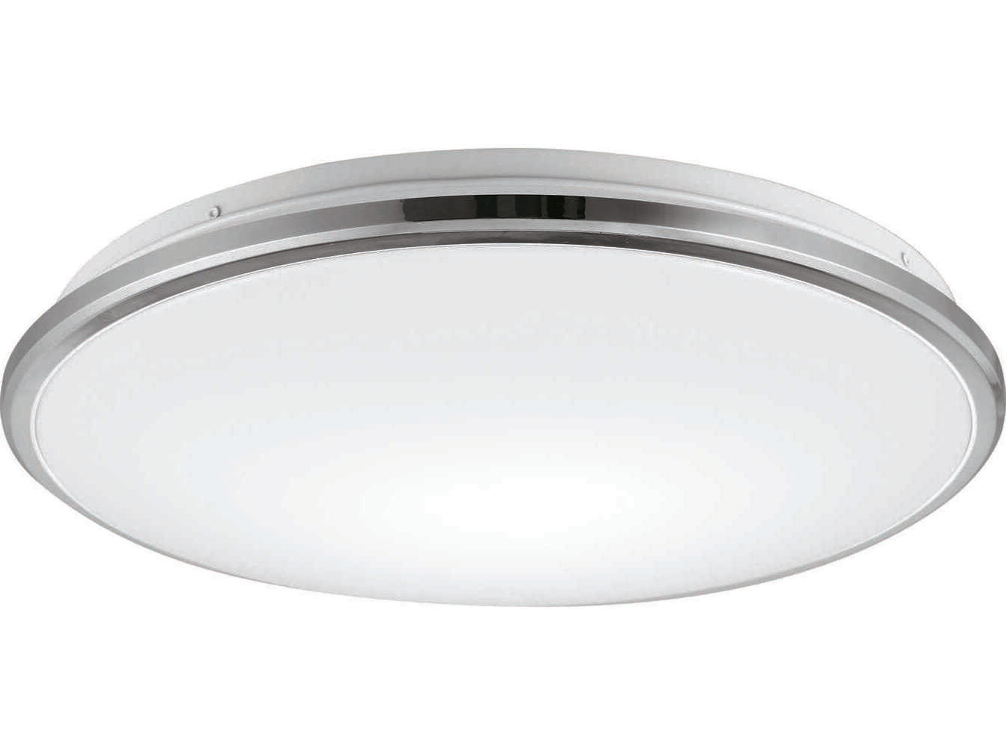 Brook Chrome Round Flush Mount
