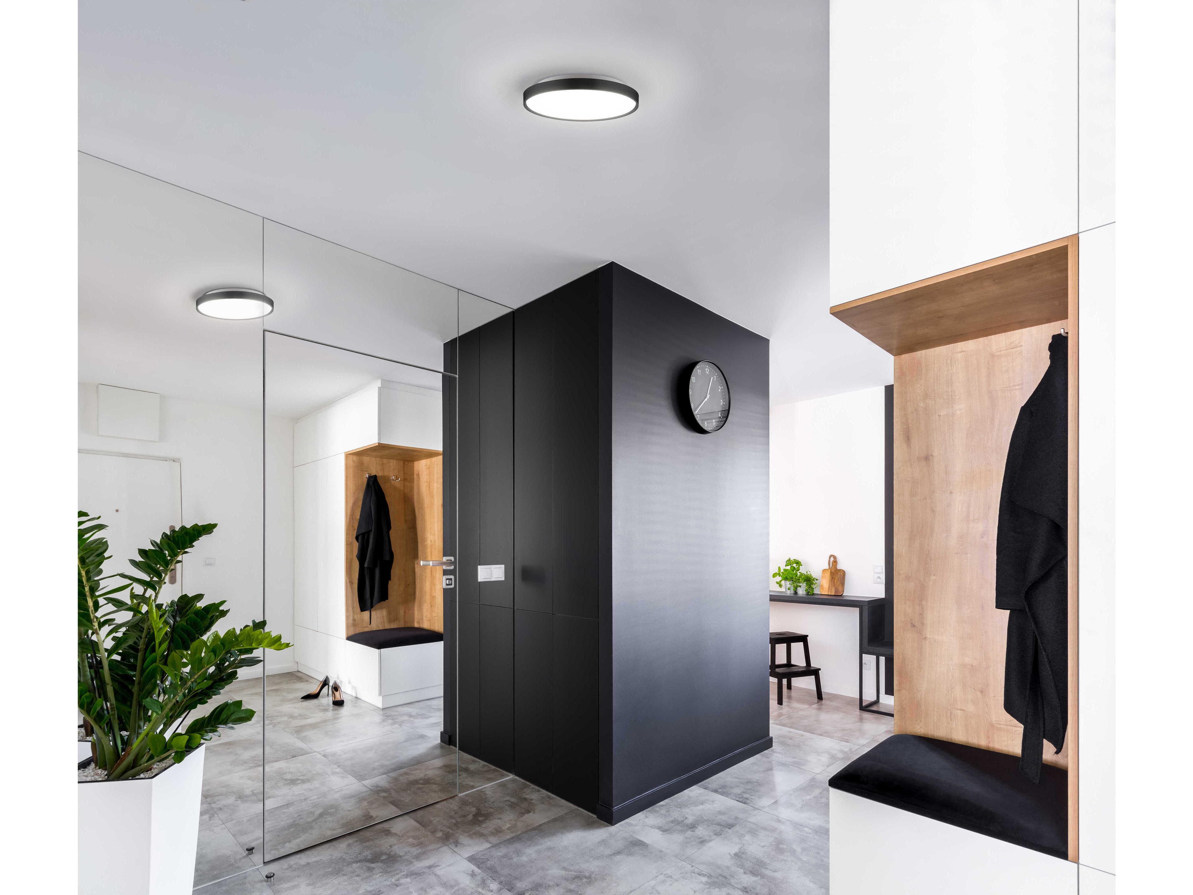 Kuzco Lighting Brunswick Black Round Flush Mount