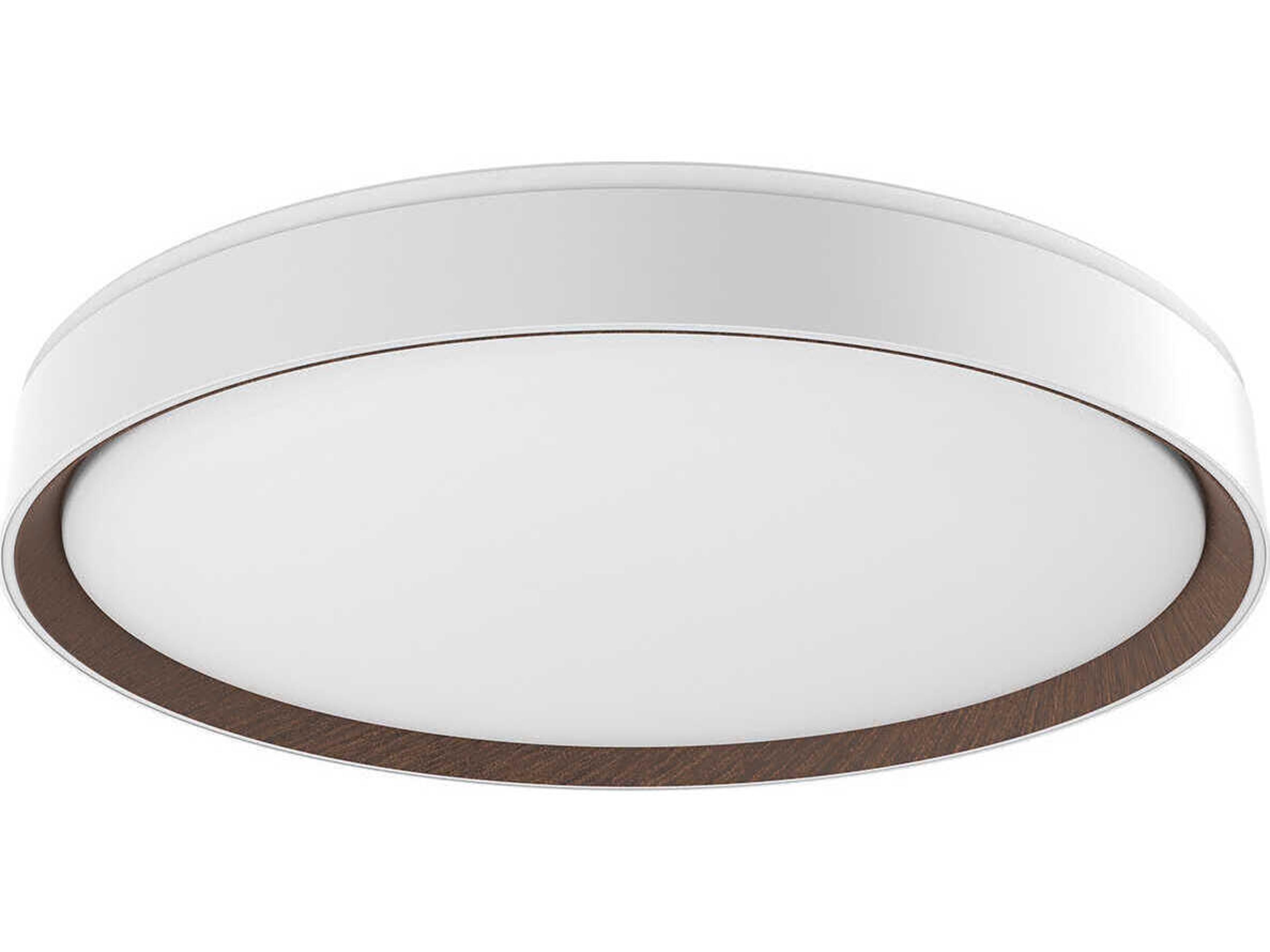 Essex White Round Flush Mount
