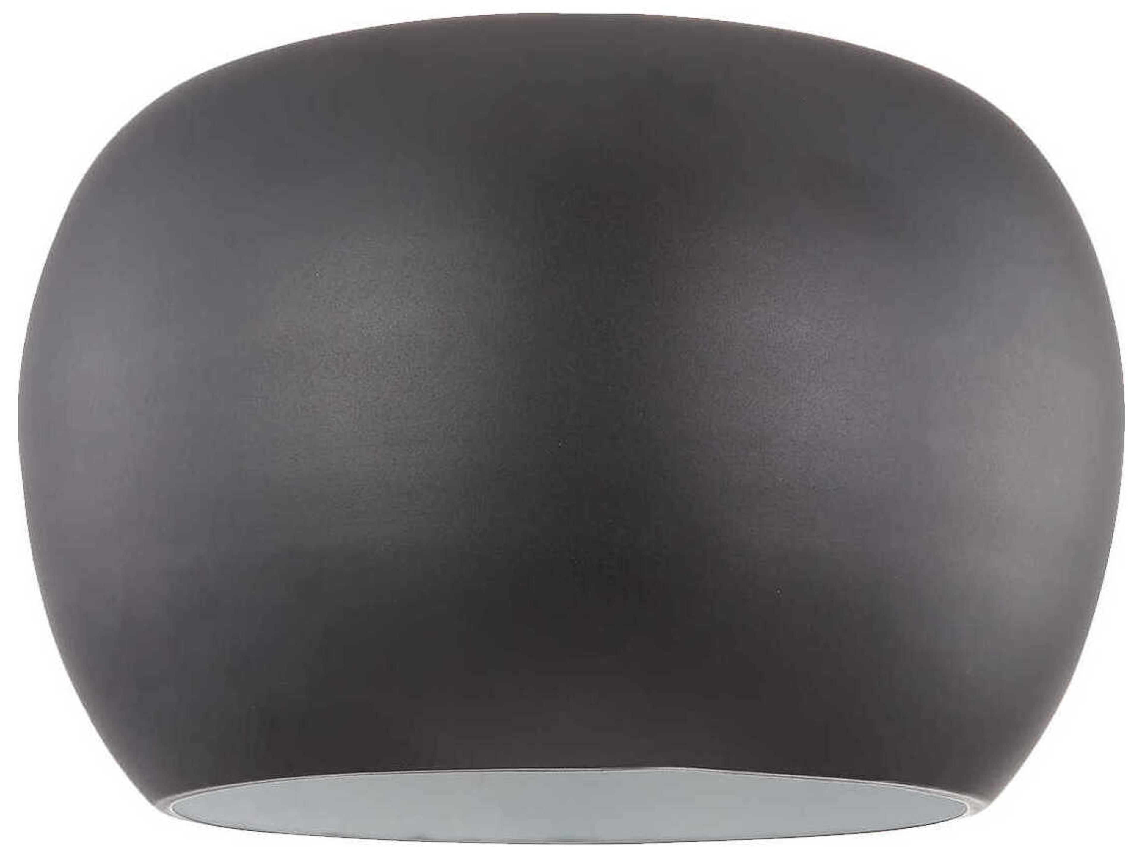 Croft Black White Bowl Flush Mount