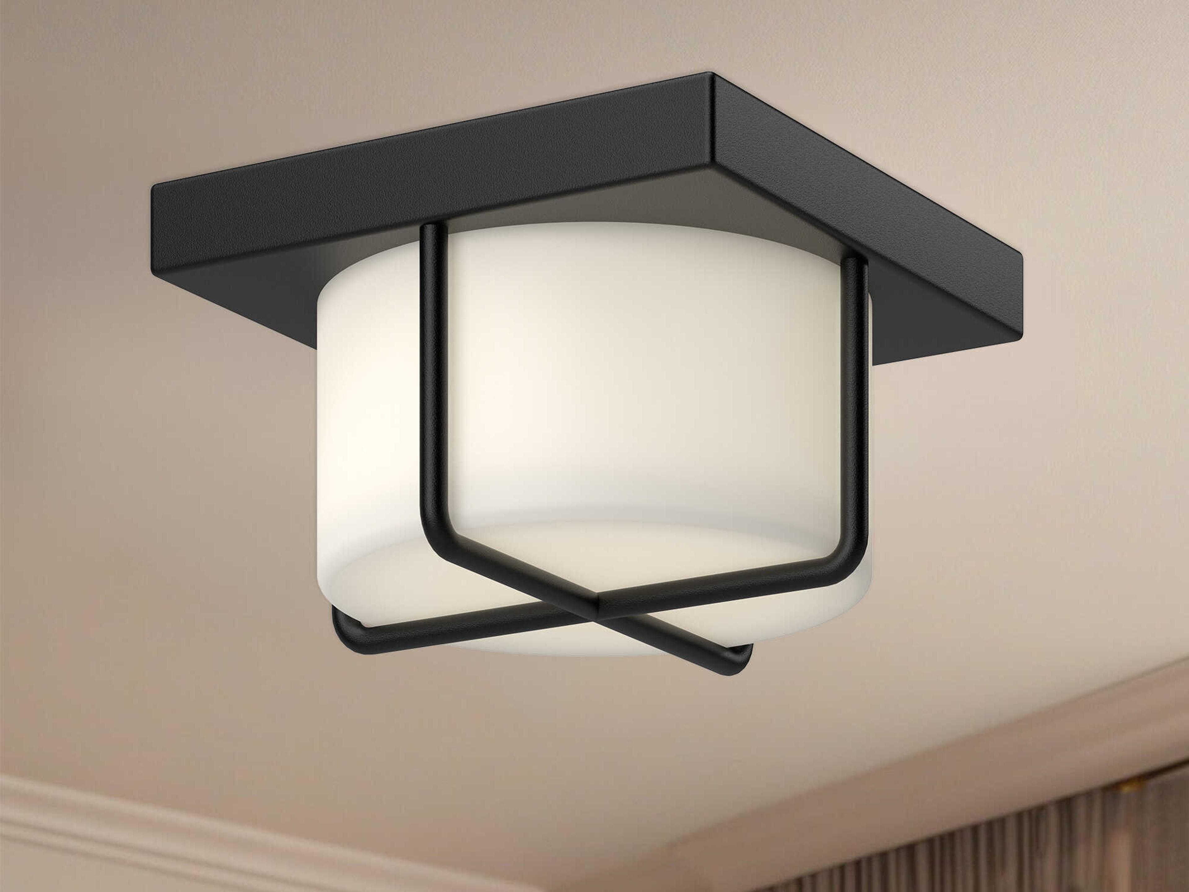 Kuzco Lighting Regalo Black Round Flush Mount