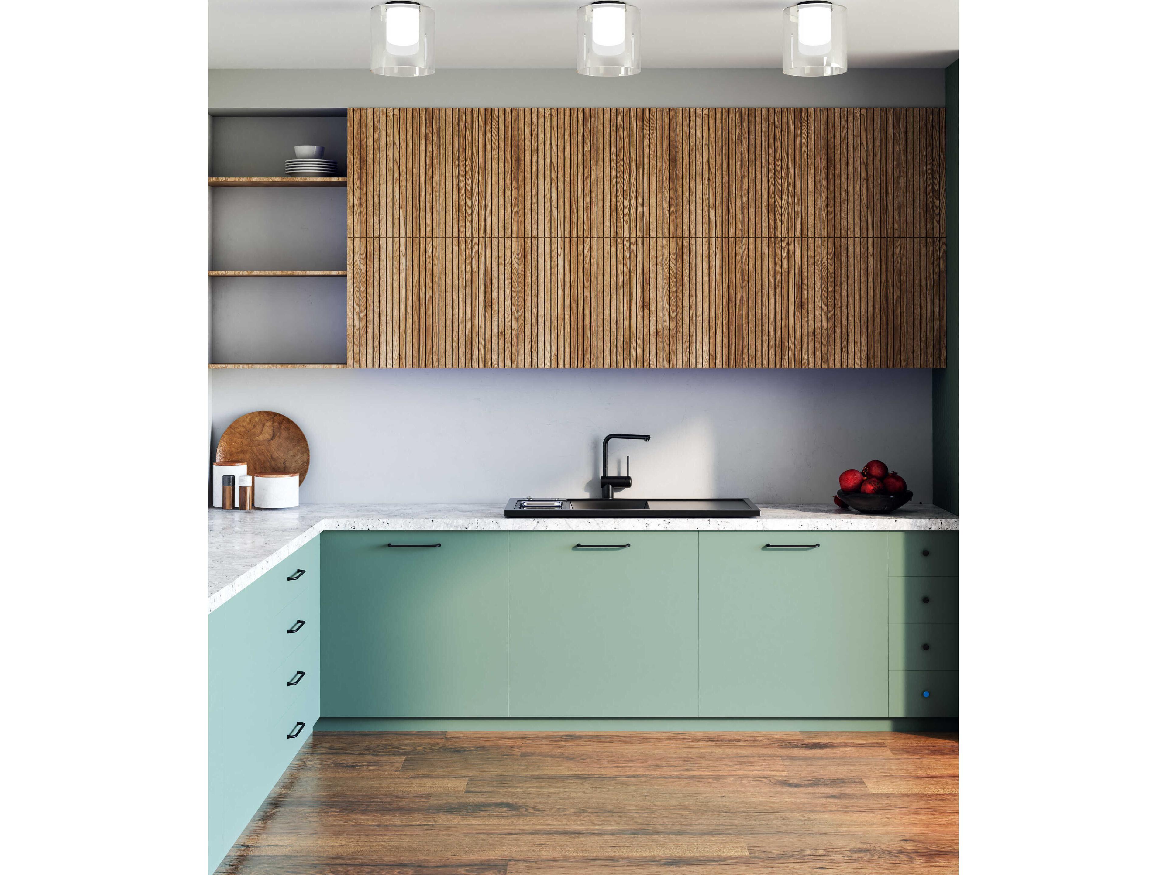 Kuzco Lighting Birch Black Cylinder Flush Mount