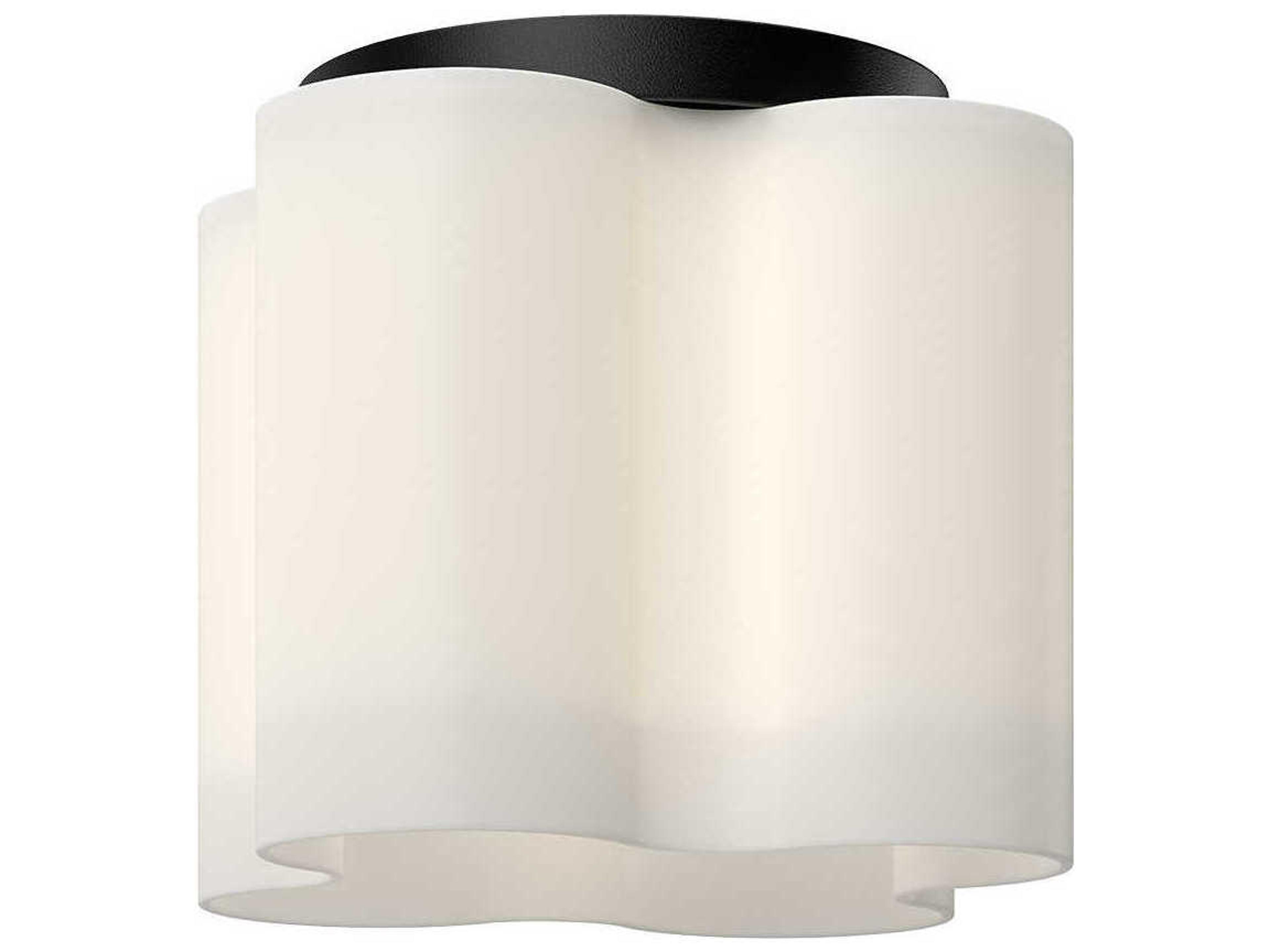 Clover Black Flush Mount