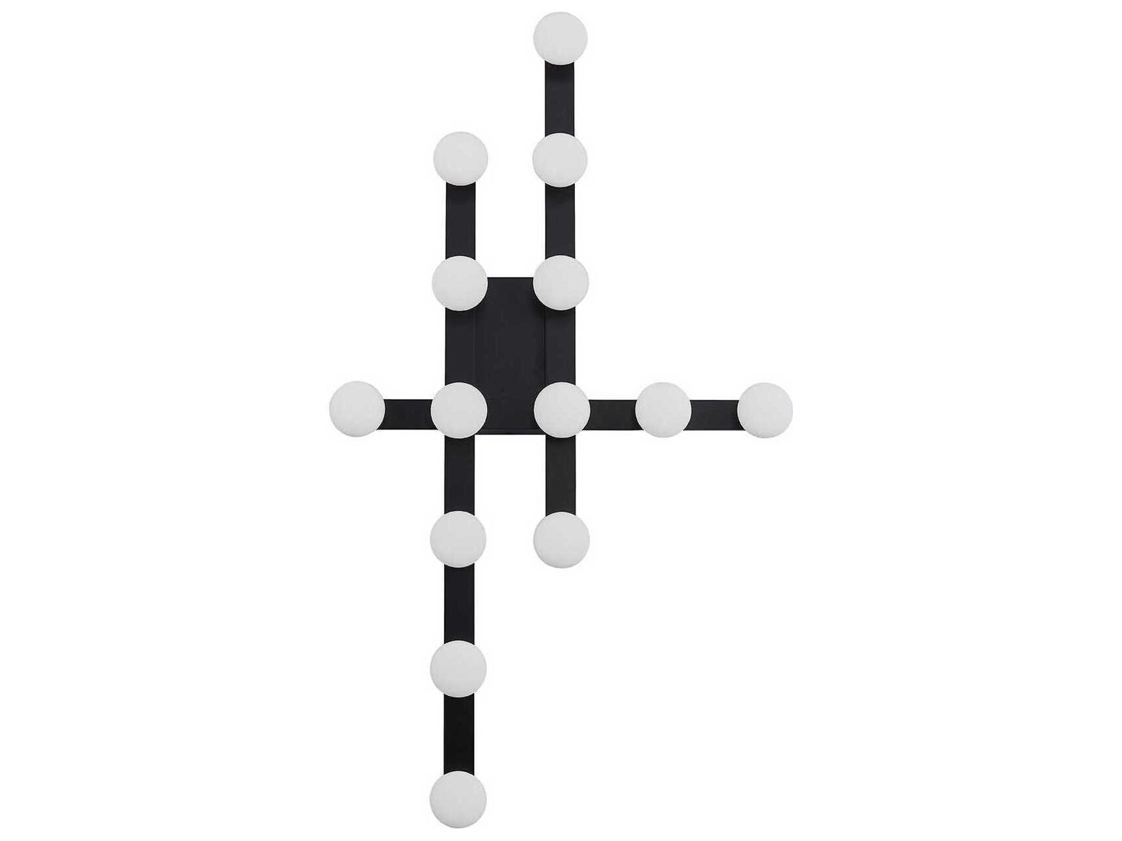 Rezz Black Linear Flush Mount