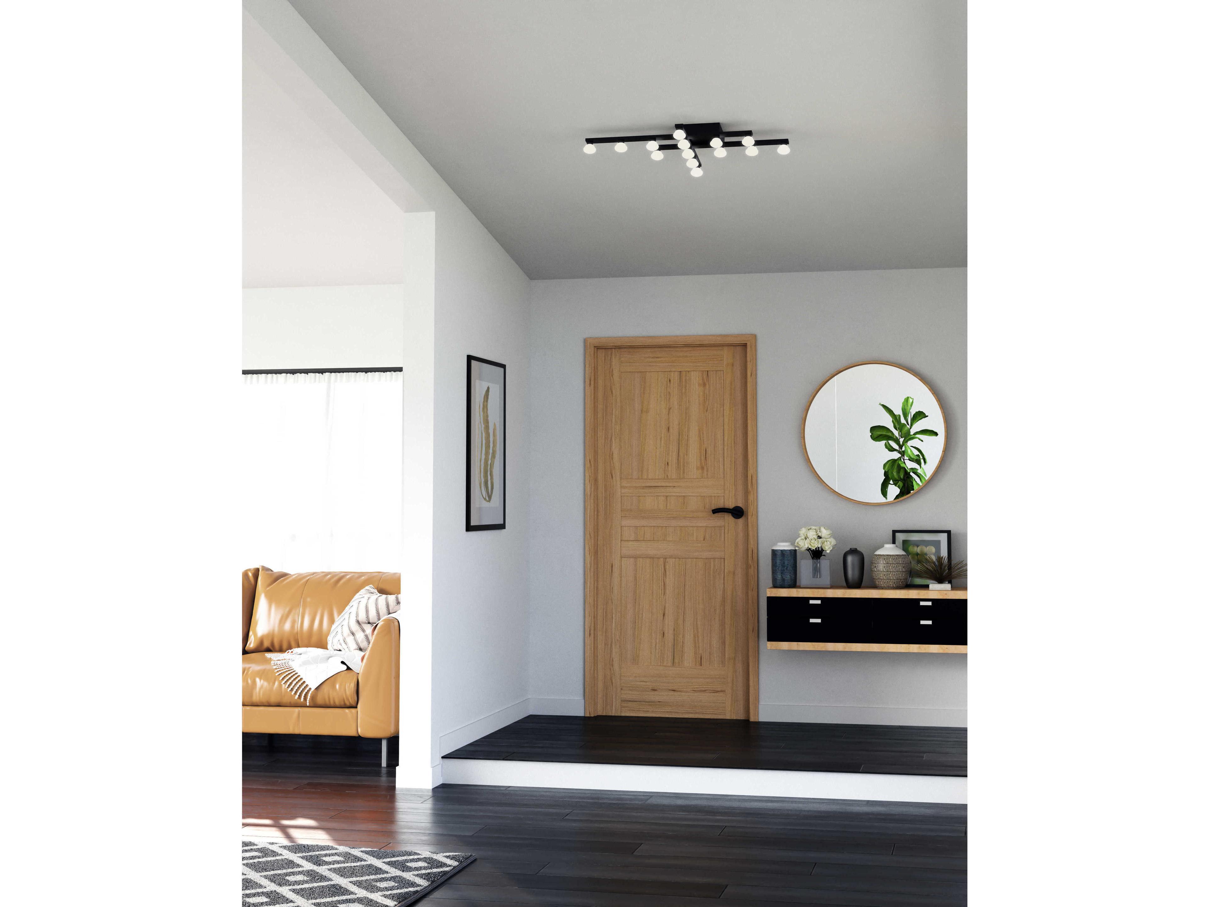 Kuzco Lighting Rezz Black Linear Flush Mount