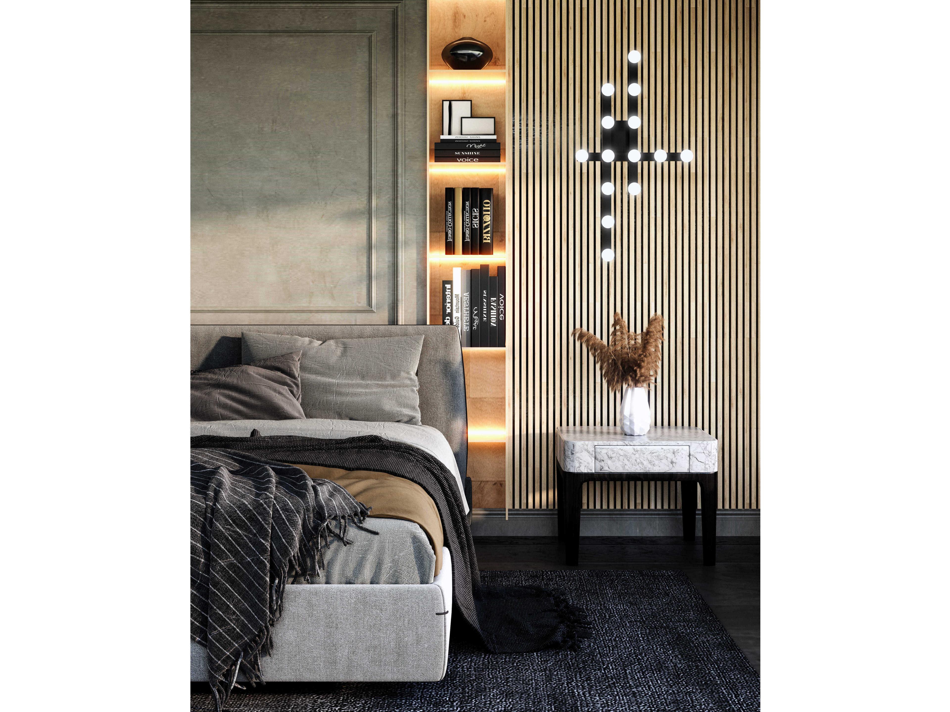 Kuzco Lighting Rezz Black Linear Flush Mount