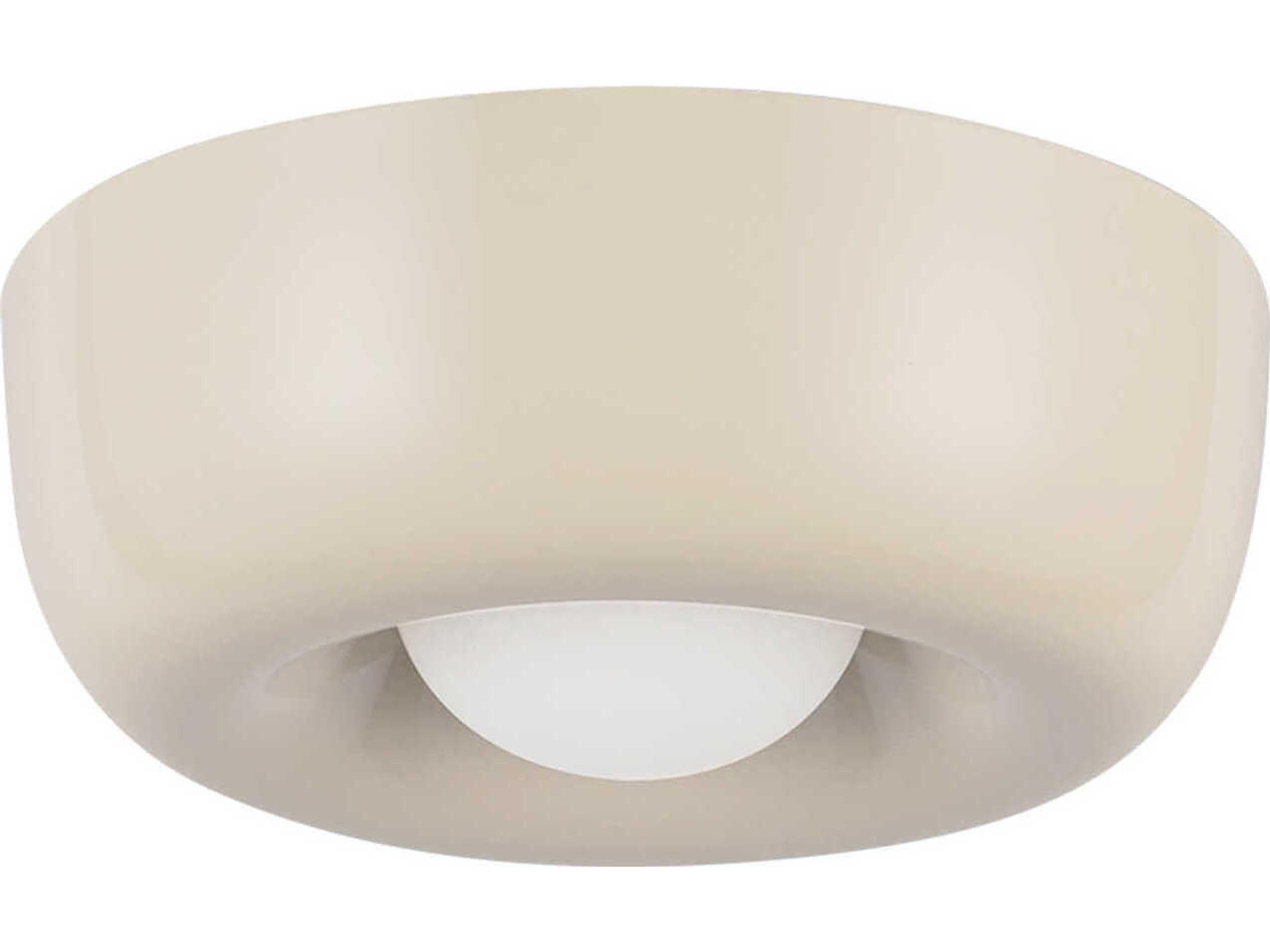 Kuzco Lighting Hayden Pearl White Round Flush Mount