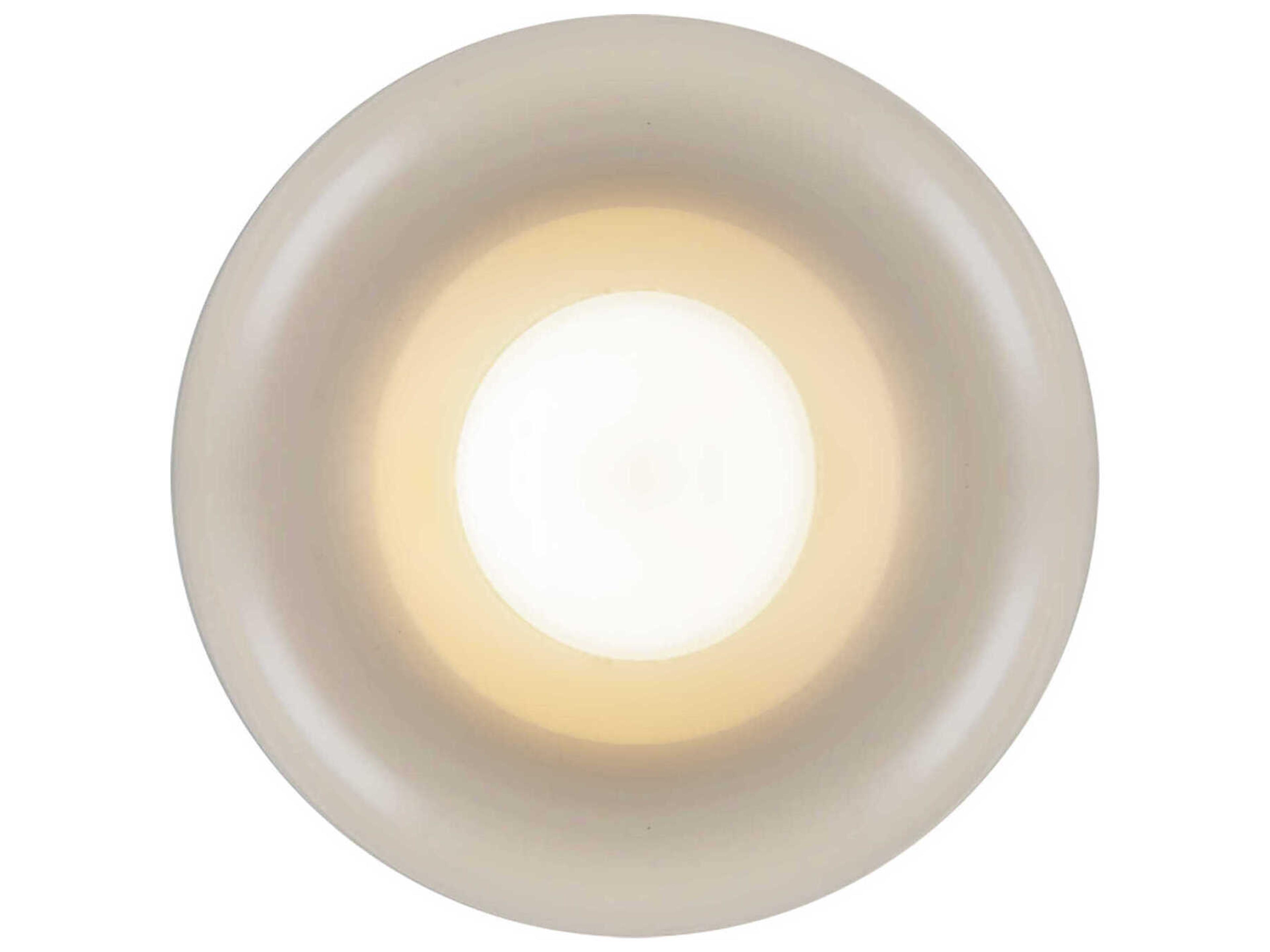 Kuzco Lighting Hayden Pearl White Round Flush Mount