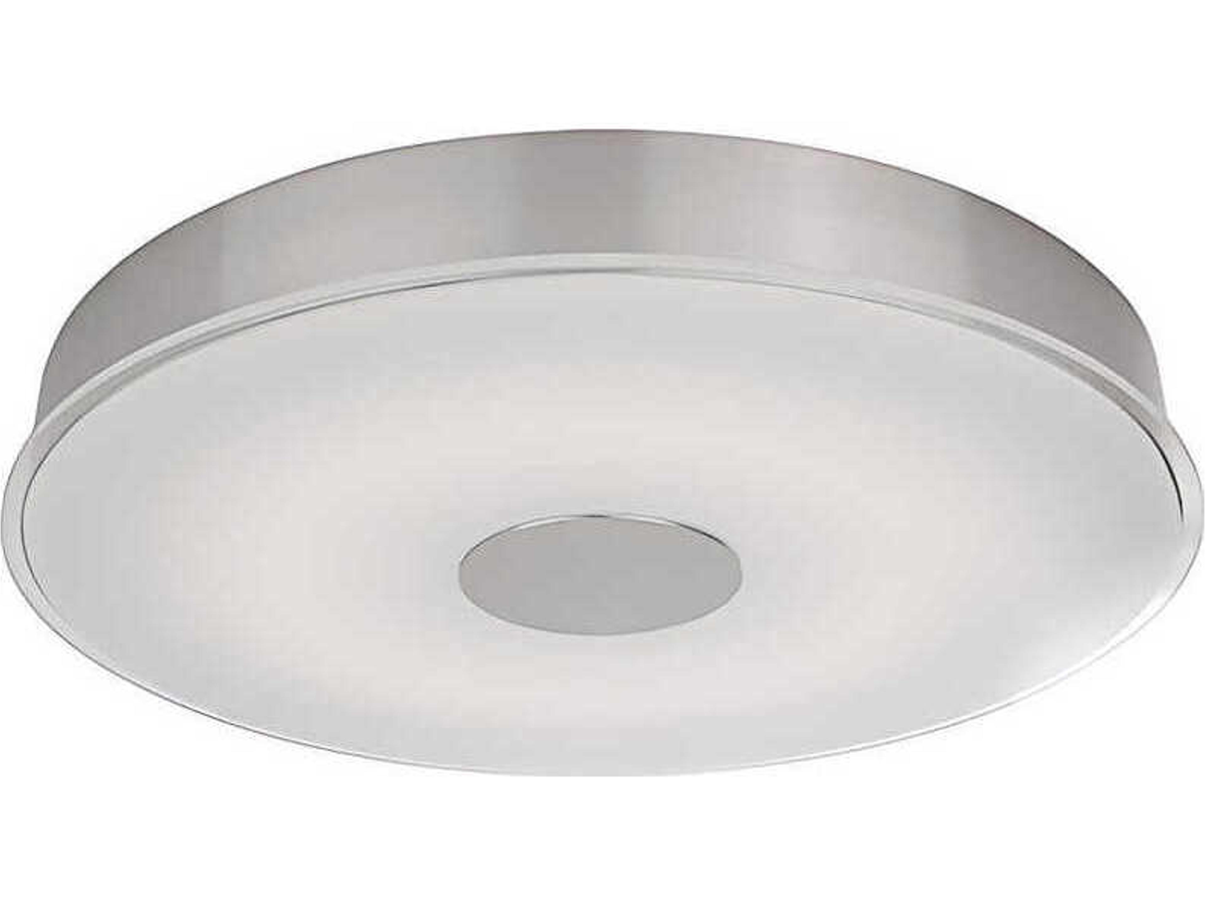 Parker Brushed Nickel Round Flush Mount