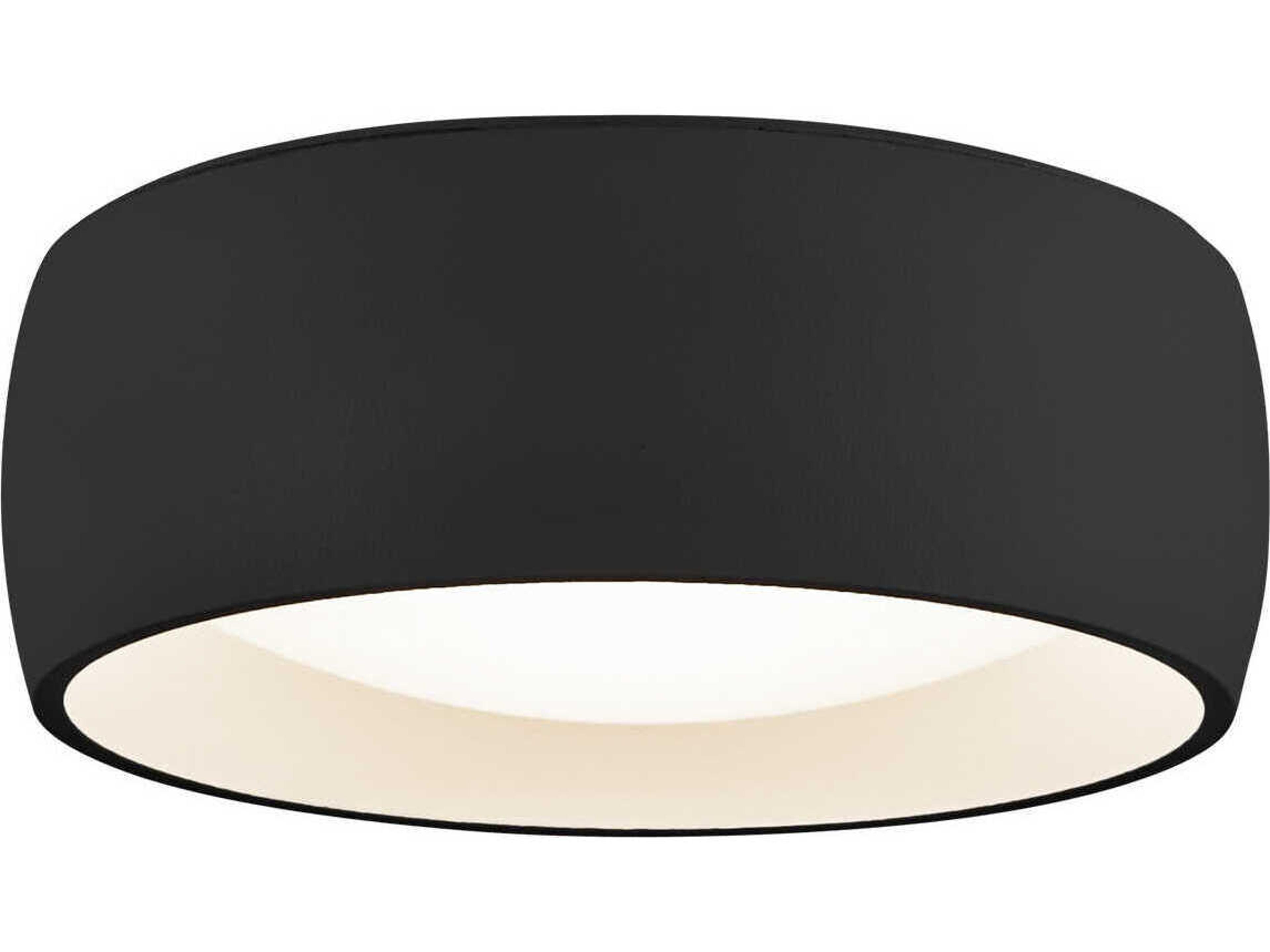 Kuzco Lighting Savile Black Drum Flush Mount