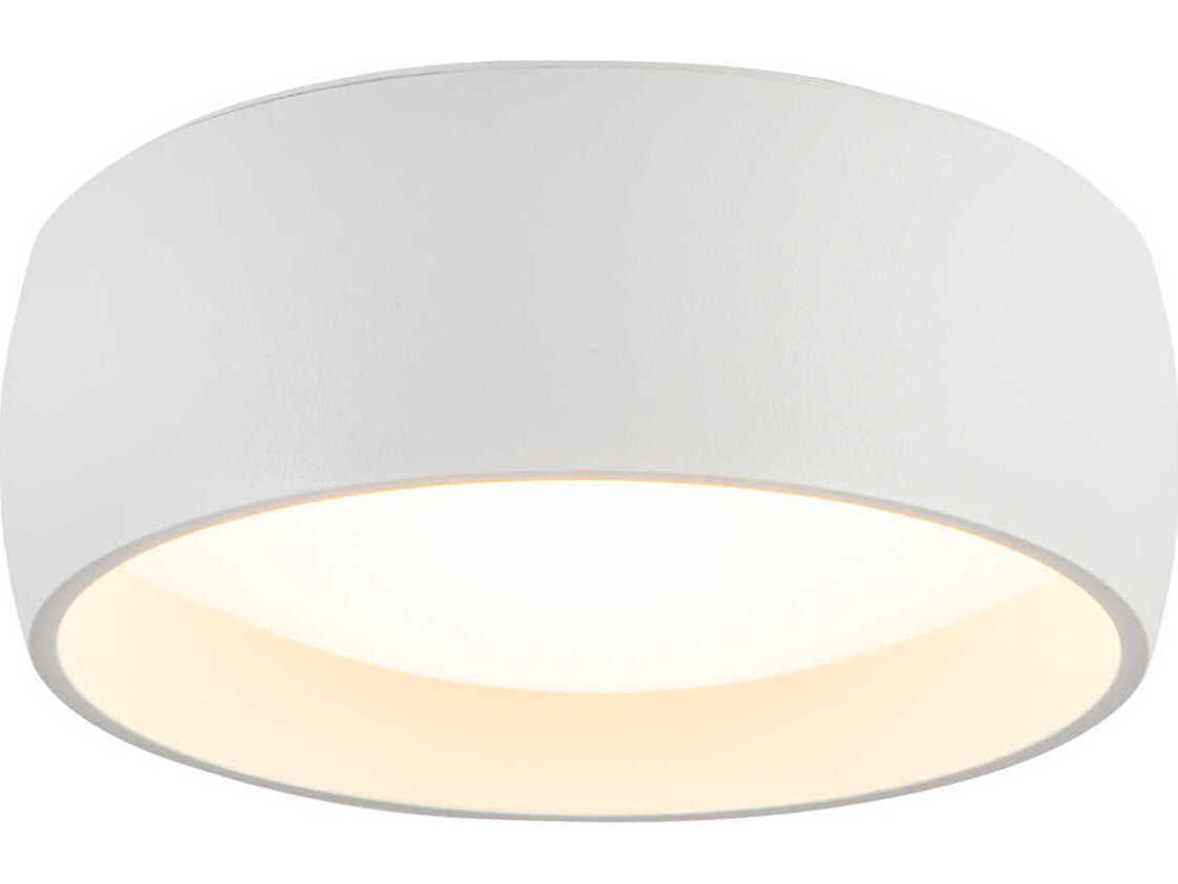 Kuzco Lighting Savile White Drum Flush Mount