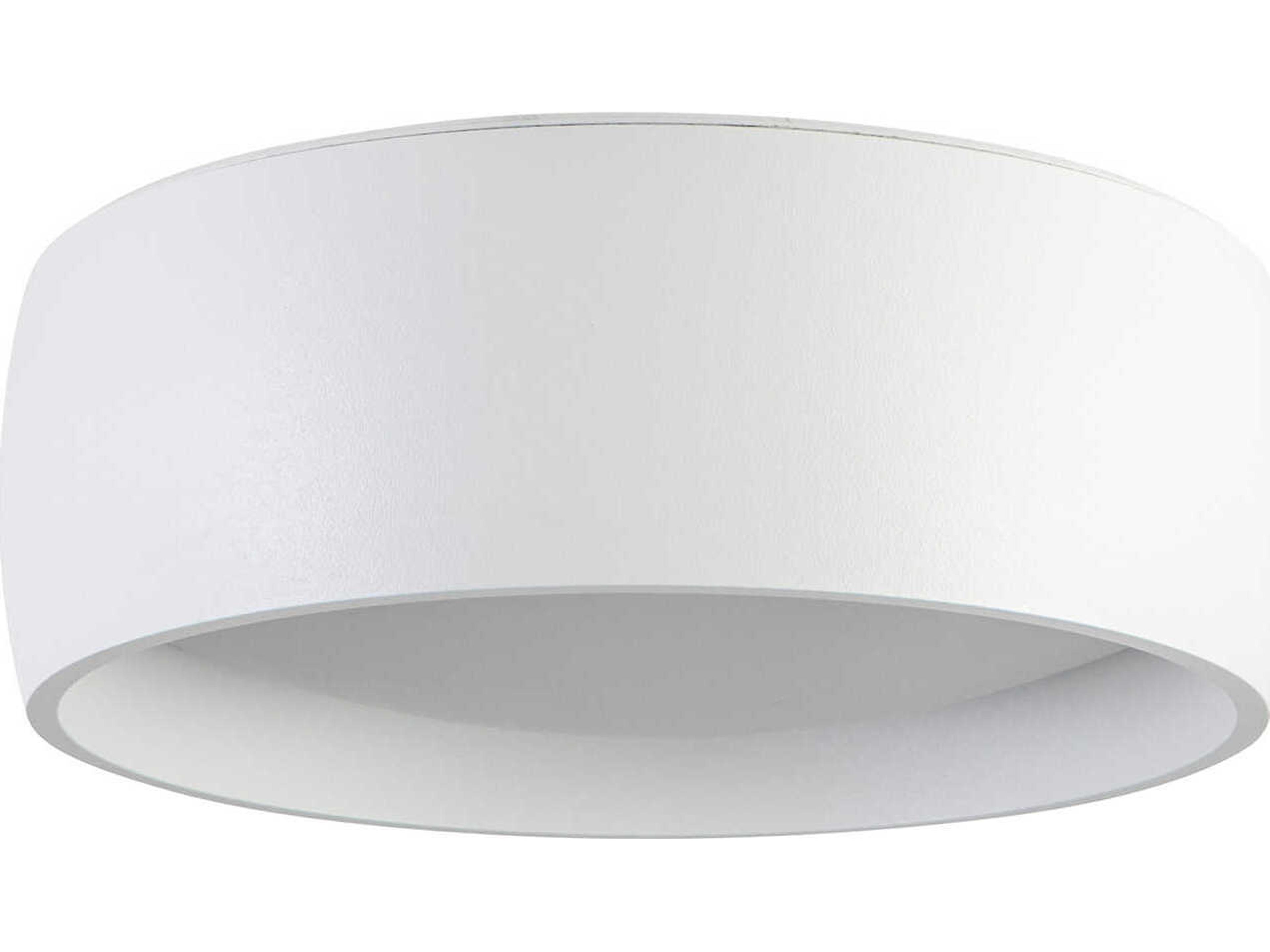 Kuzco Lighting Savile White Drum Flush Mount