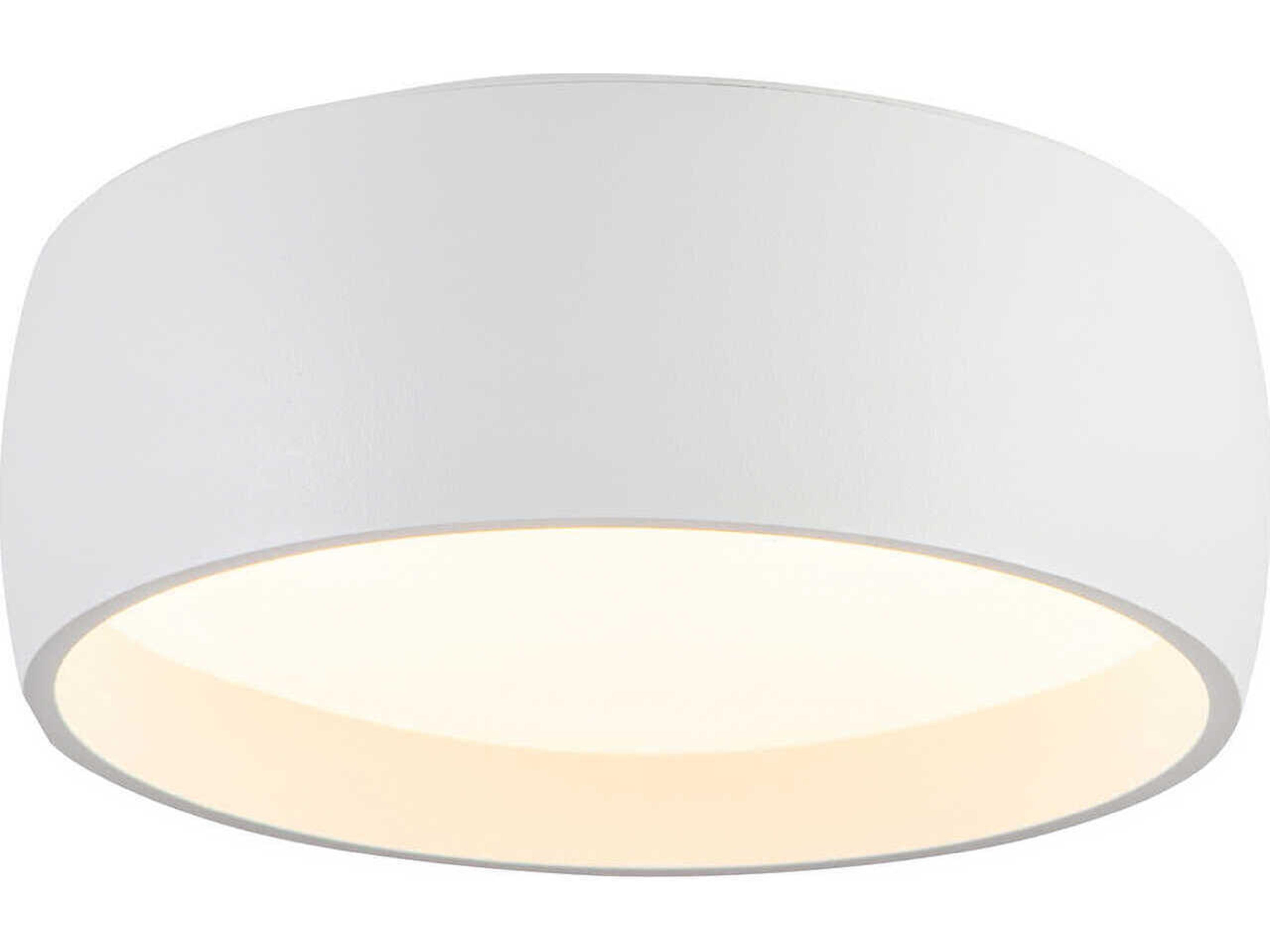 Kuzco Lighting Savile White Drum Flush Mount
