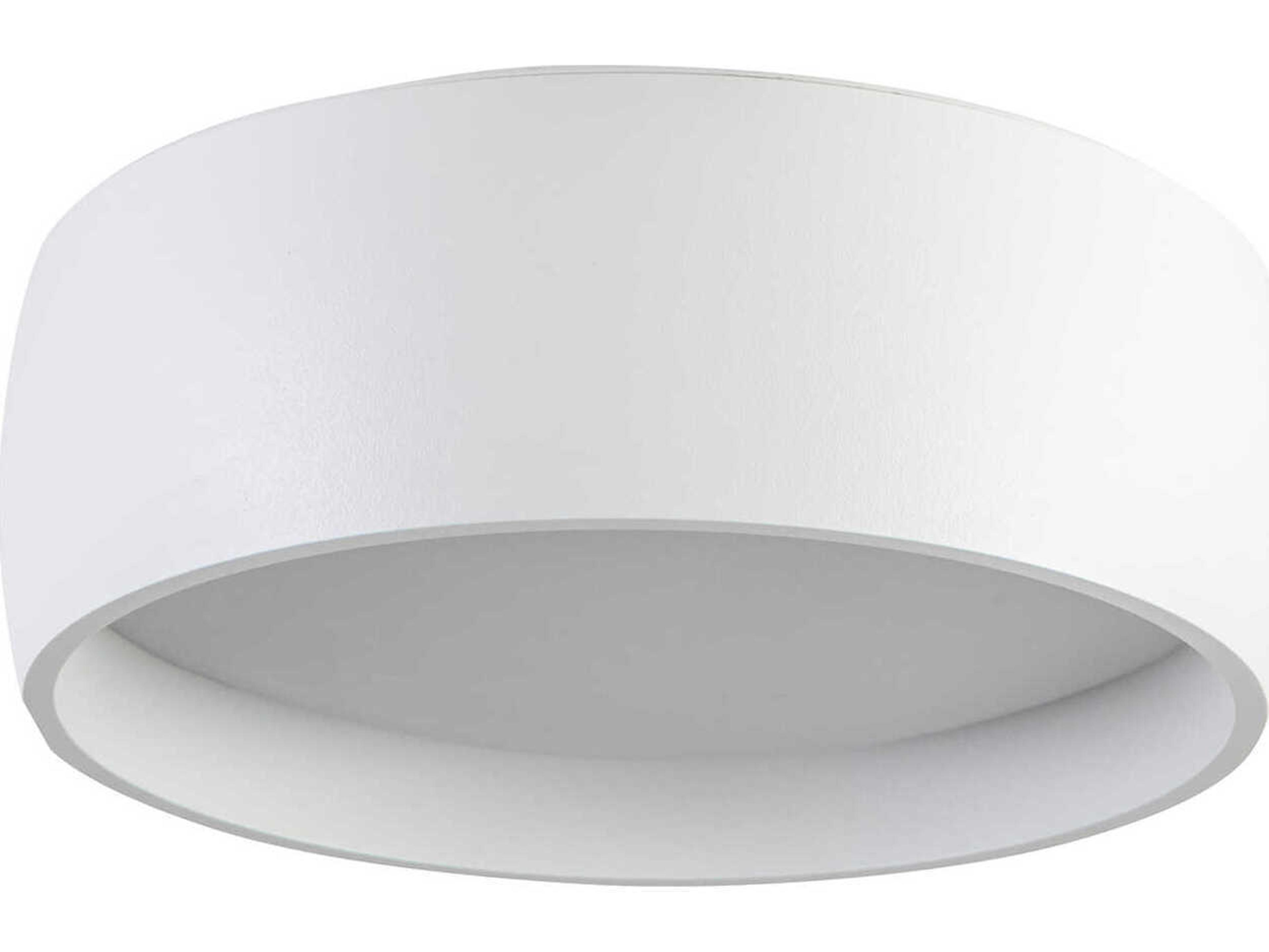 Kuzco Lighting Savile White Drum Flush Mount