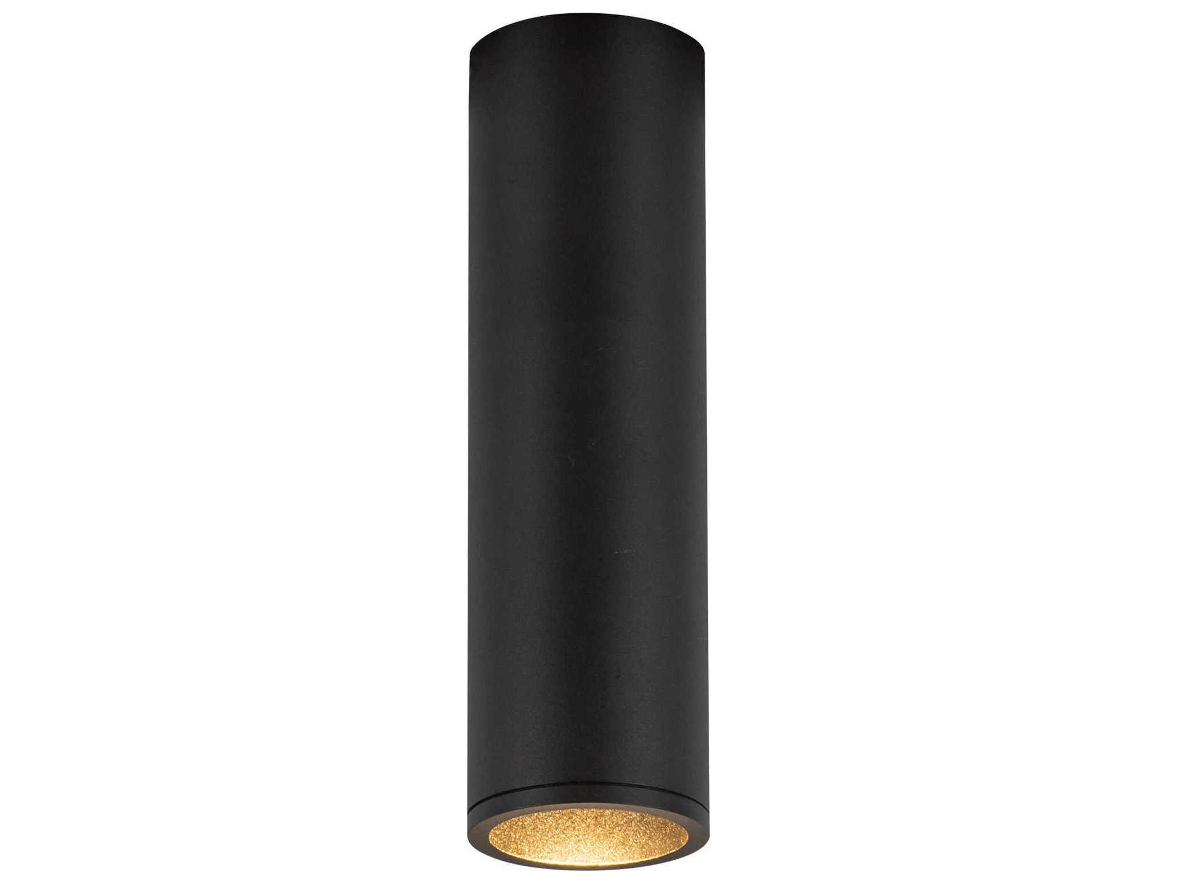 Kuzco Lighting Lorna Black Cylinder Flush Mount