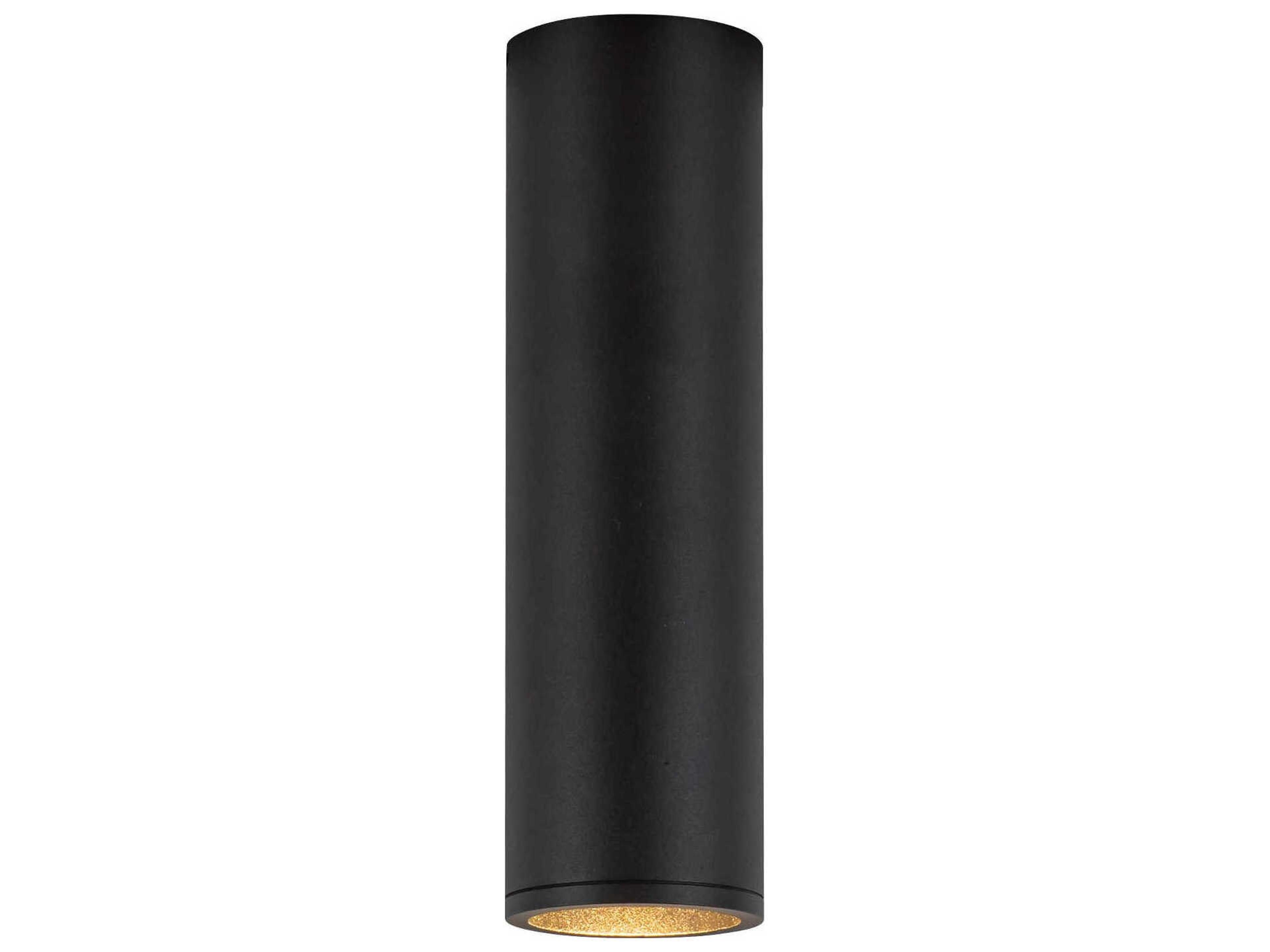 Kuzco Lighting Lorna Black Cylinder Flush Mount