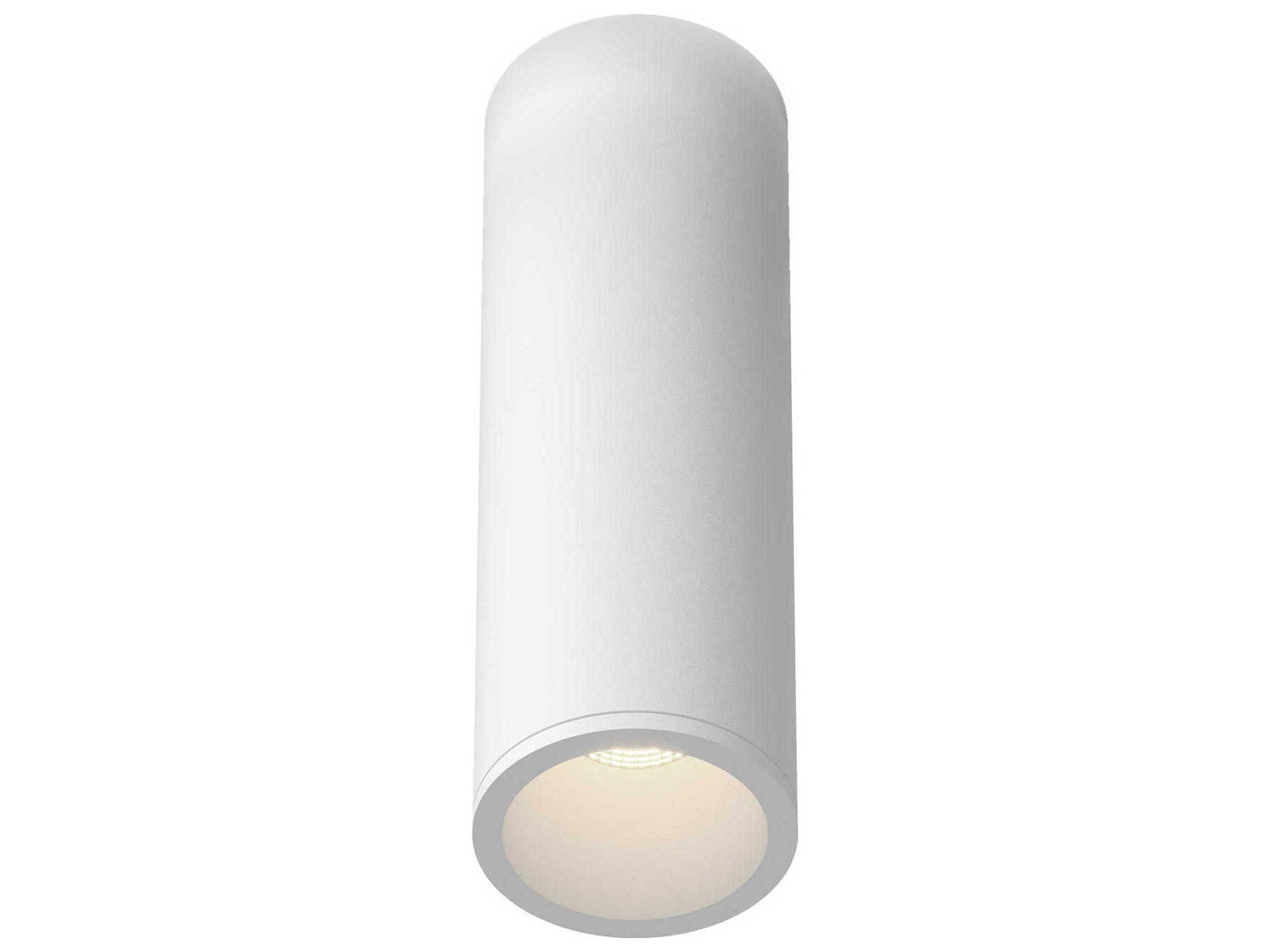 Lorna White Cylinder Flush Mount
