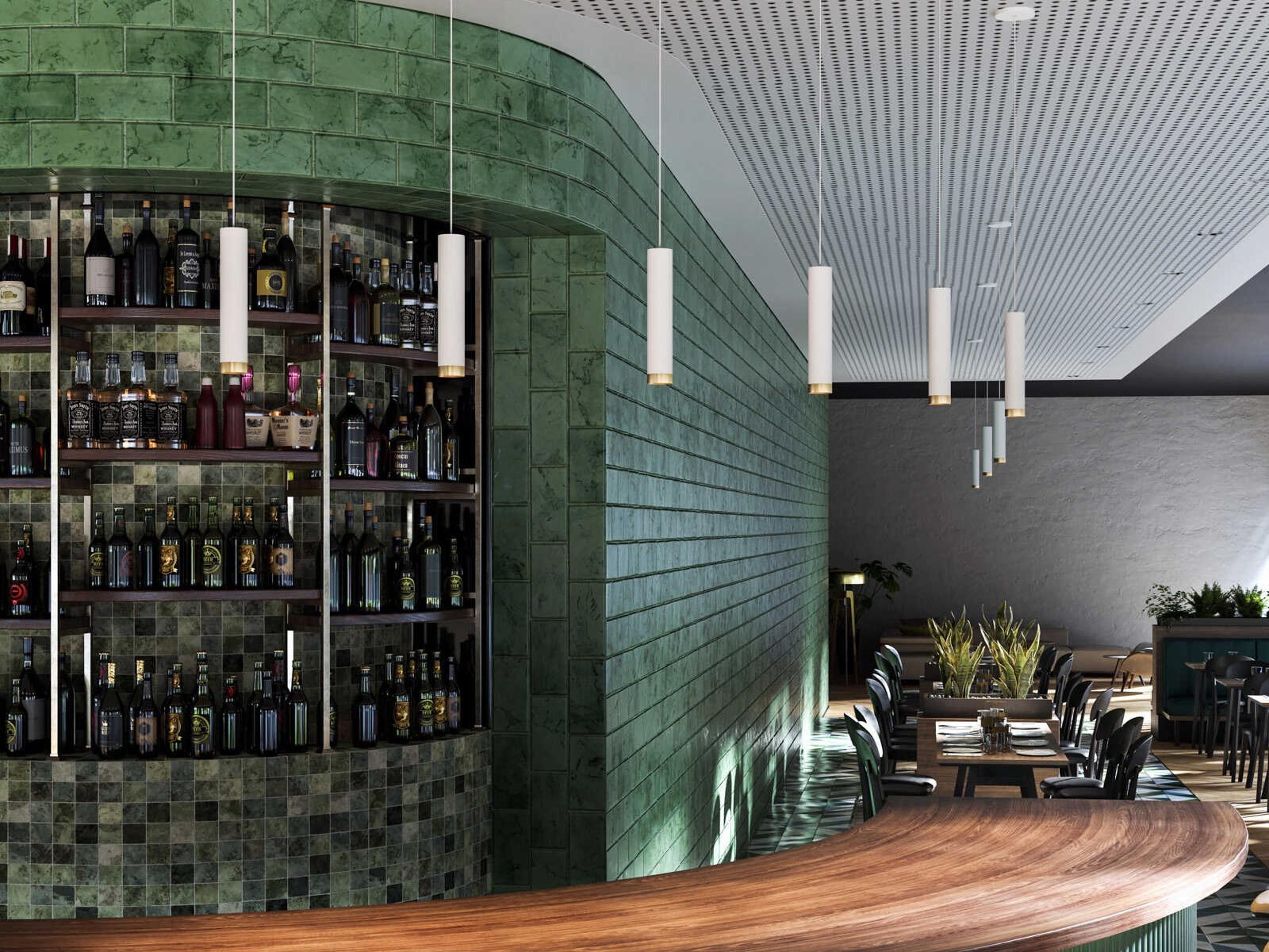 Kuzco Lighting Lorna White Cylinder Mini Pendant