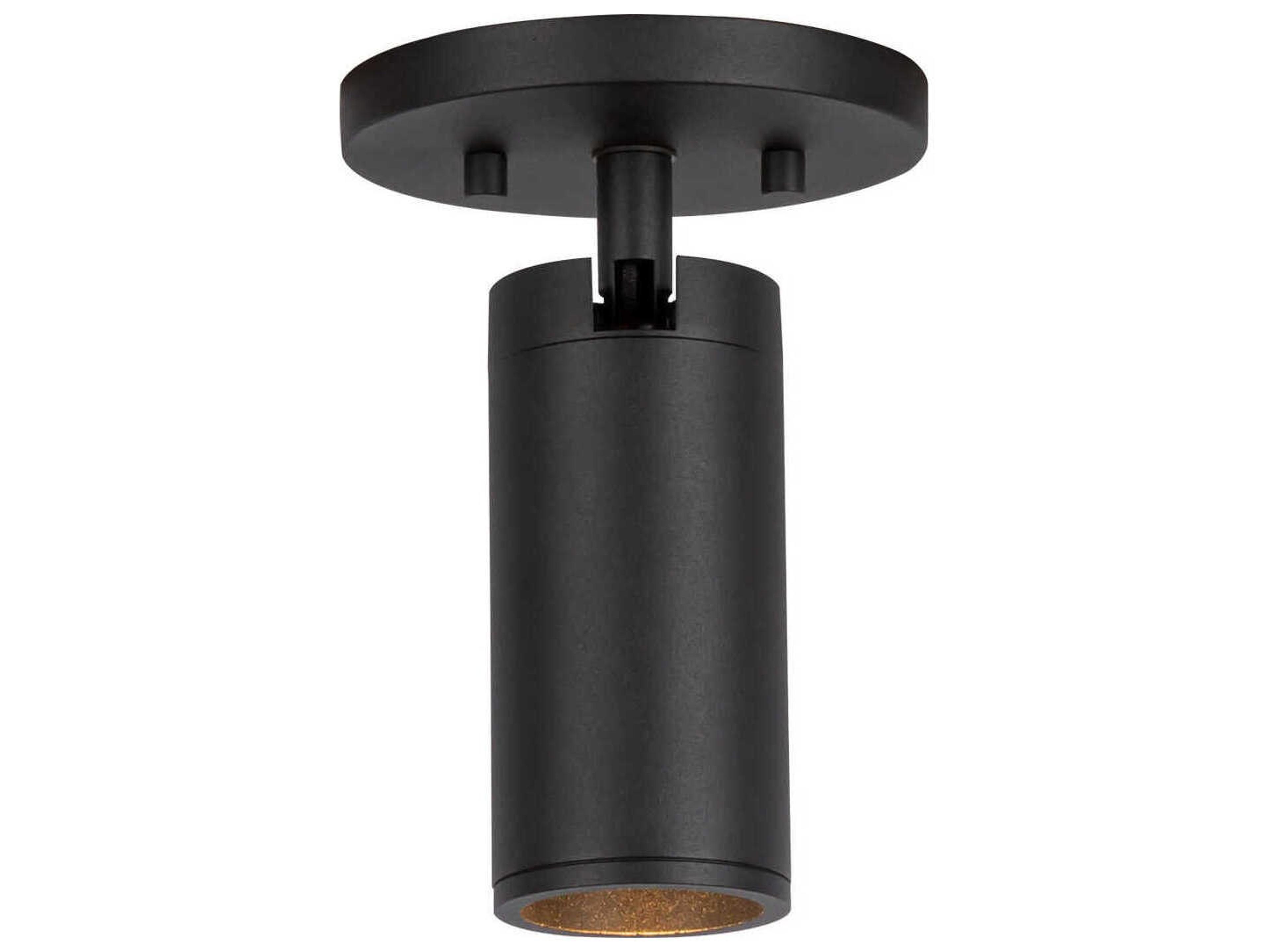 Kuzco Lighting Lorna Black Cylinder Flush Mount