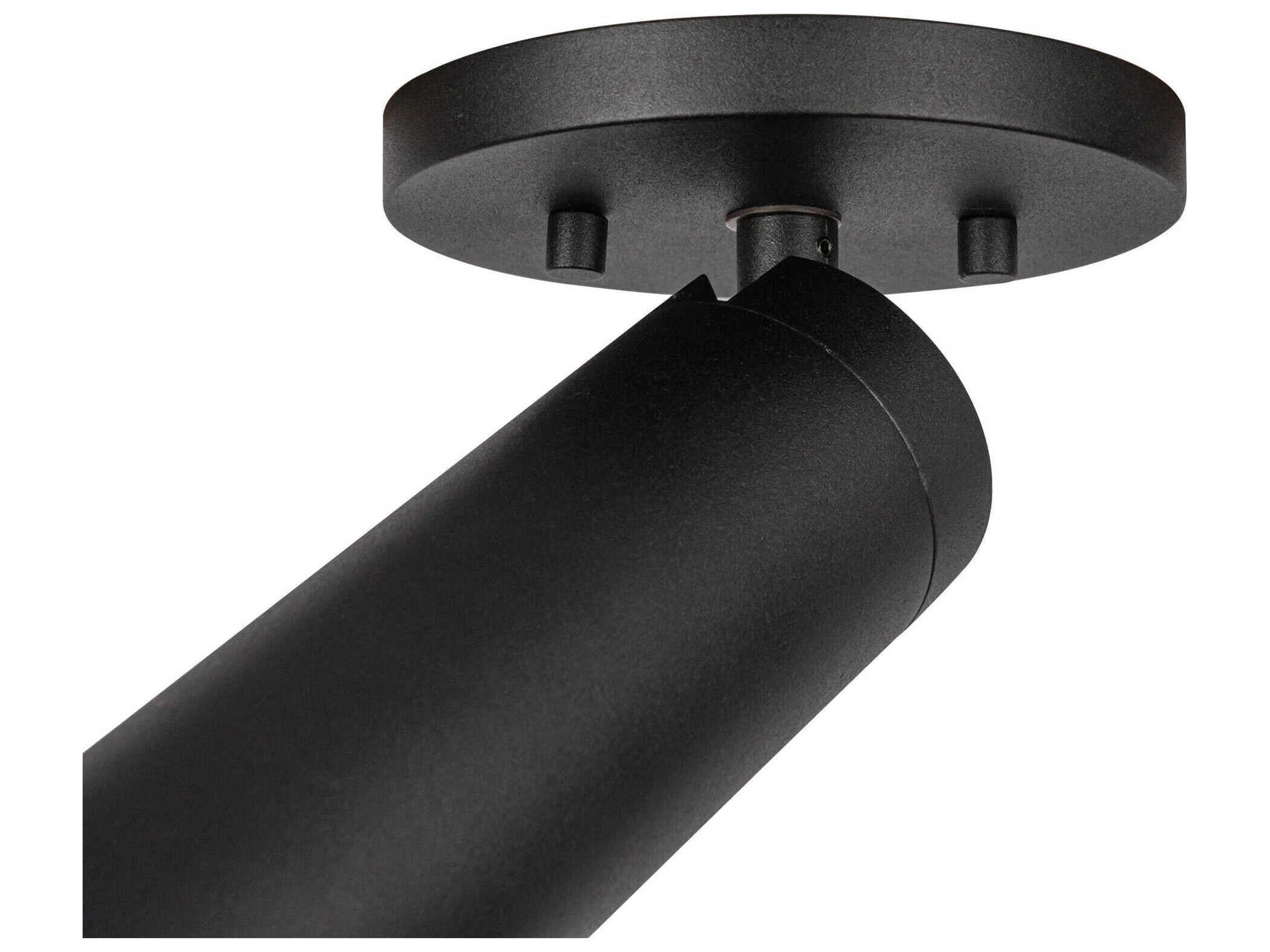 Kuzco Lighting Lorna Black Cylinder Flush Mount