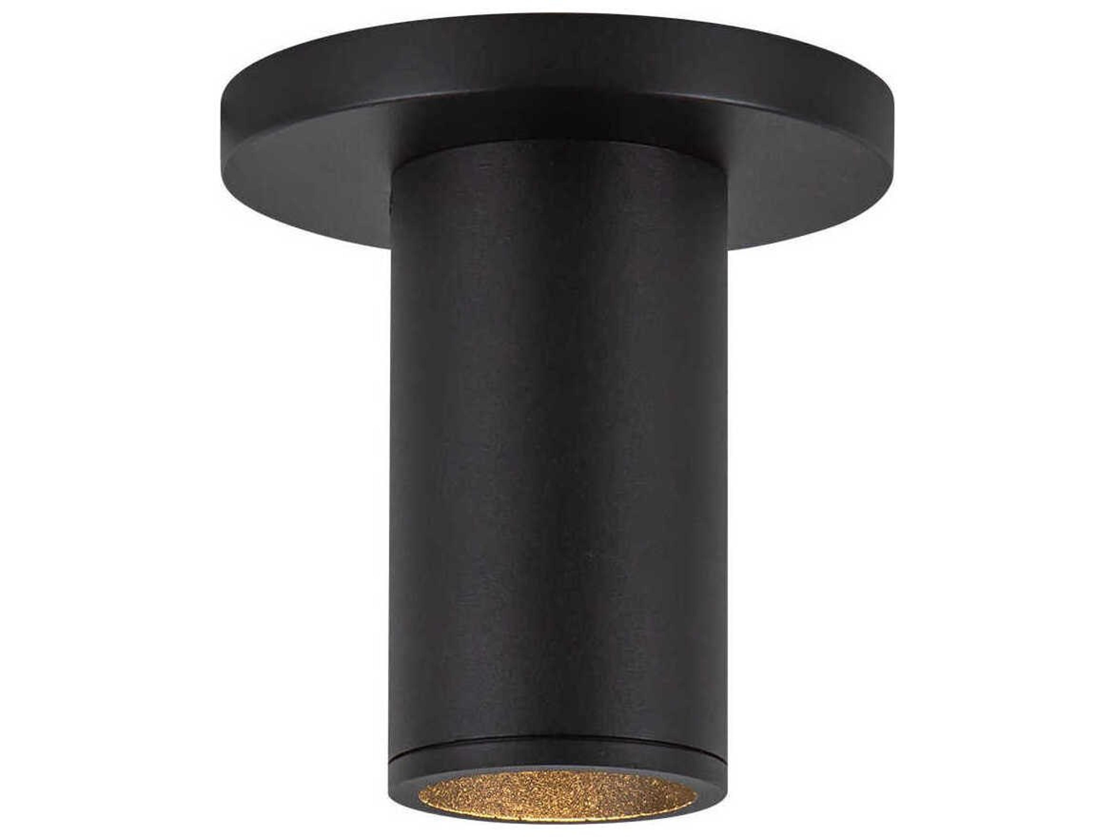 Kuzco Lighting Lorna Black Cylinder Flush Mount