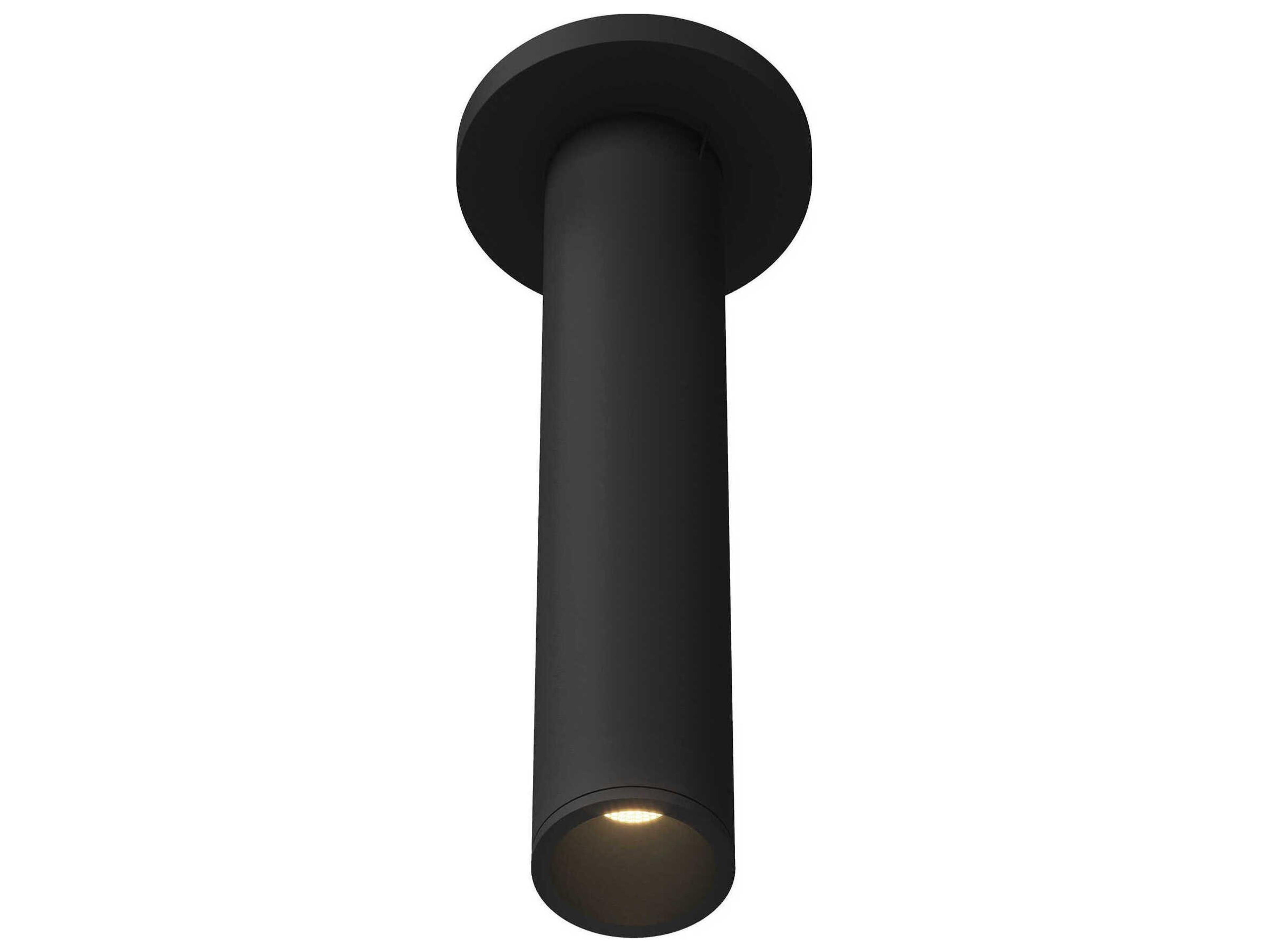Kuzco Lighting Lorna Black Cylinder Flush Mount