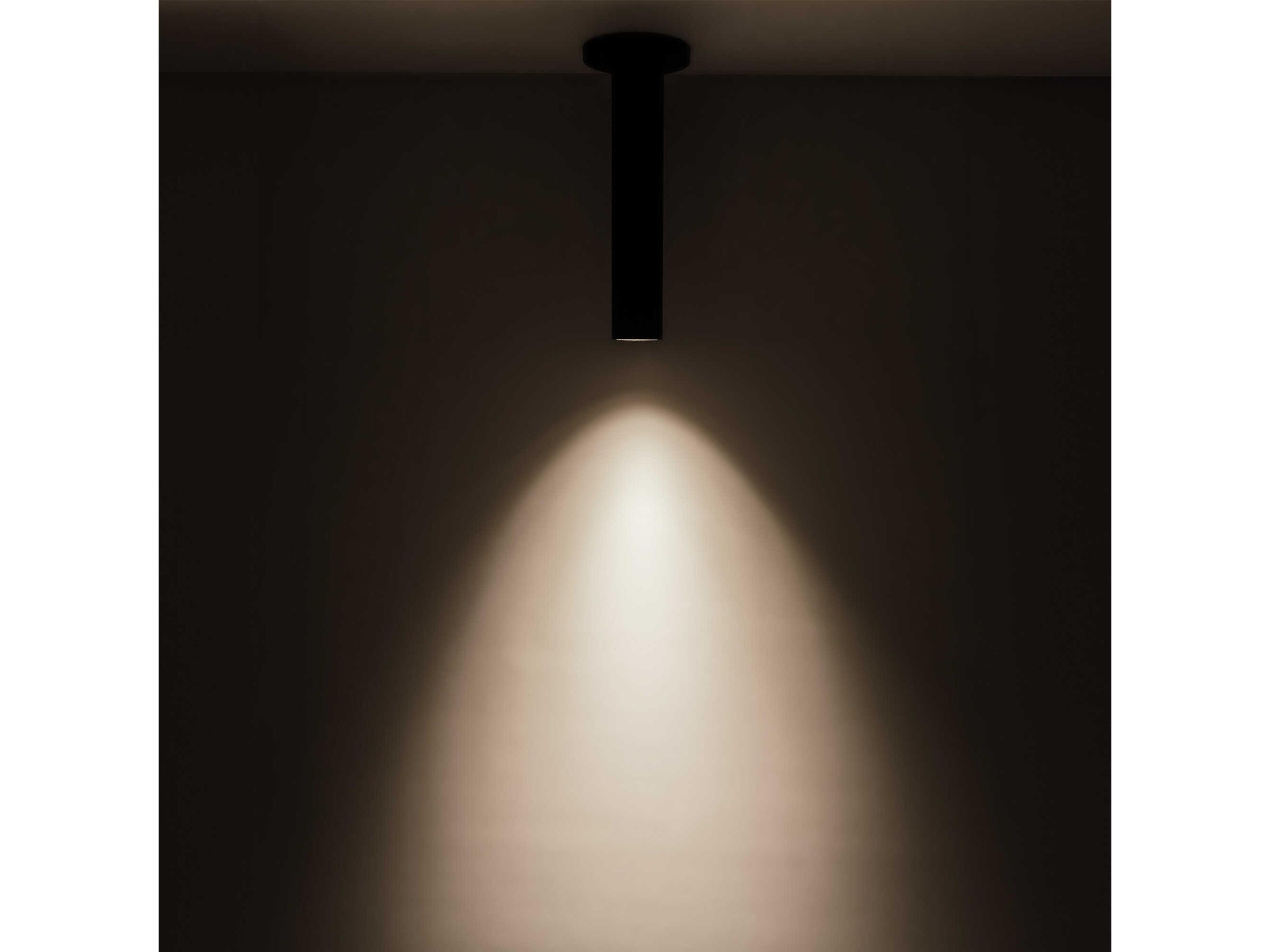 Kuzco Lighting Lorna Black Cylinder Flush Mount