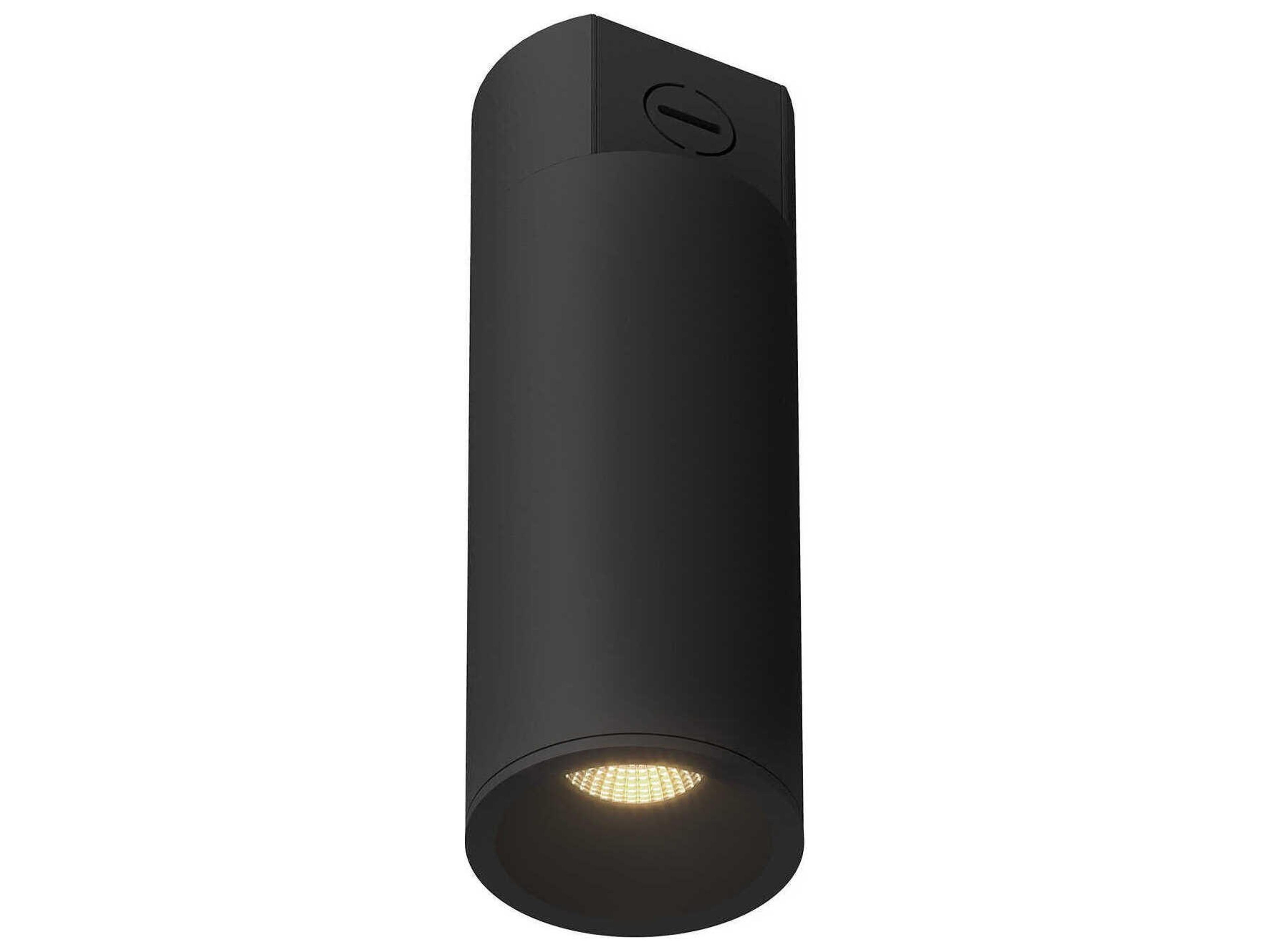 Kuzco Lighting Lorna Black Cylinder Flush Mount