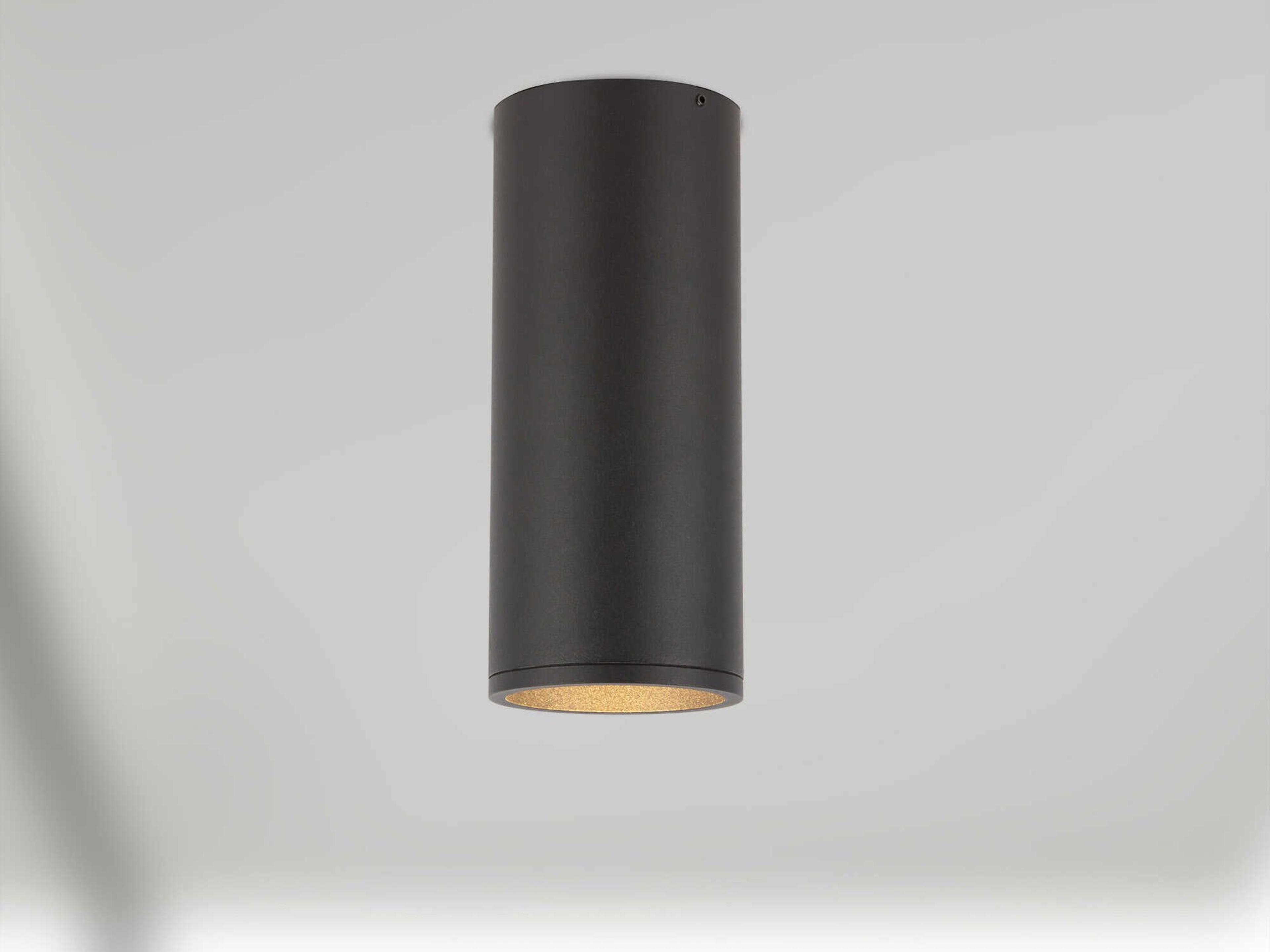 Kuzco Lighting Lorna Black Cylinder Flush Mount