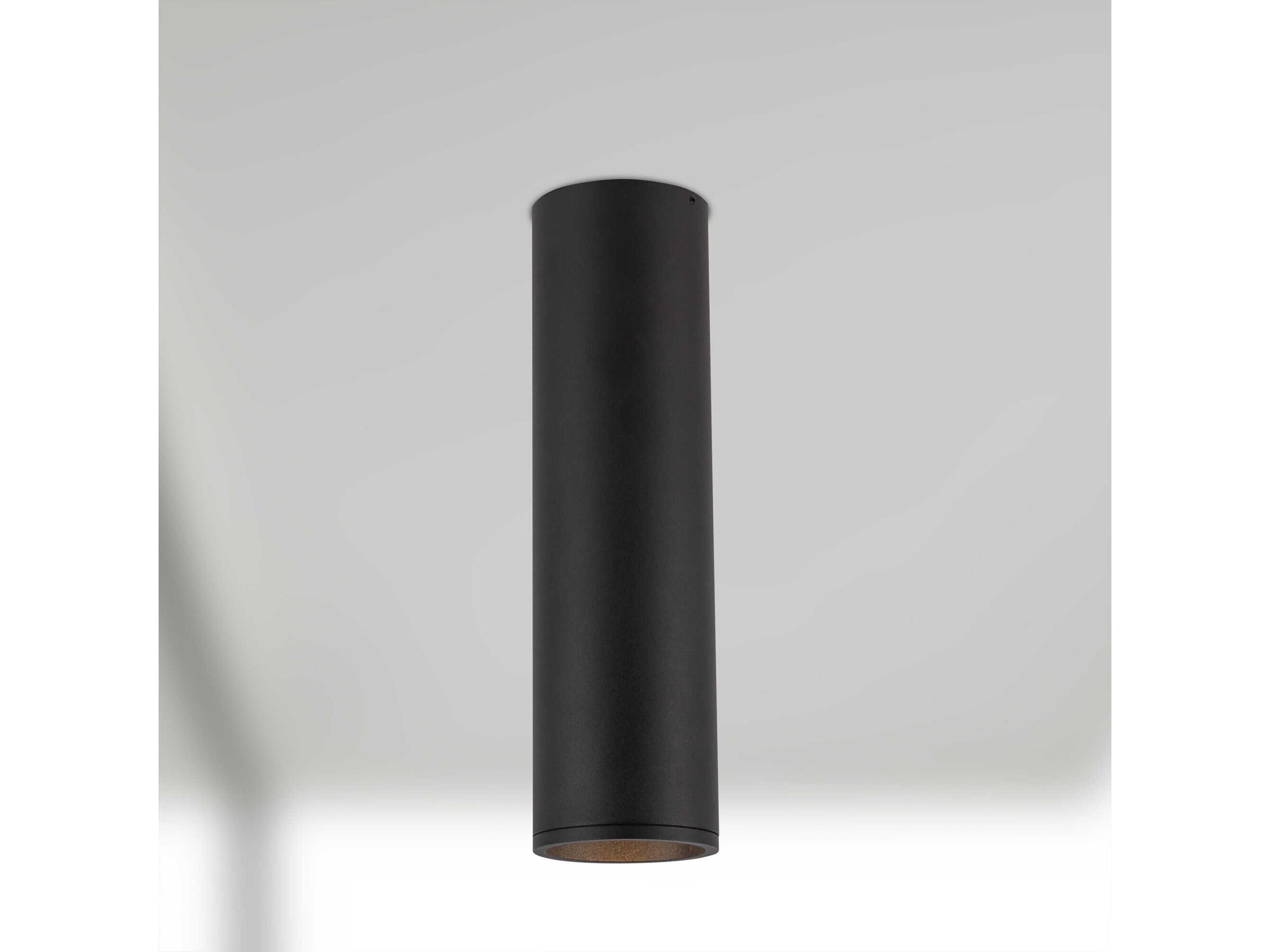 Kuzco Lighting Lorna Black Cylinder Flush Mount