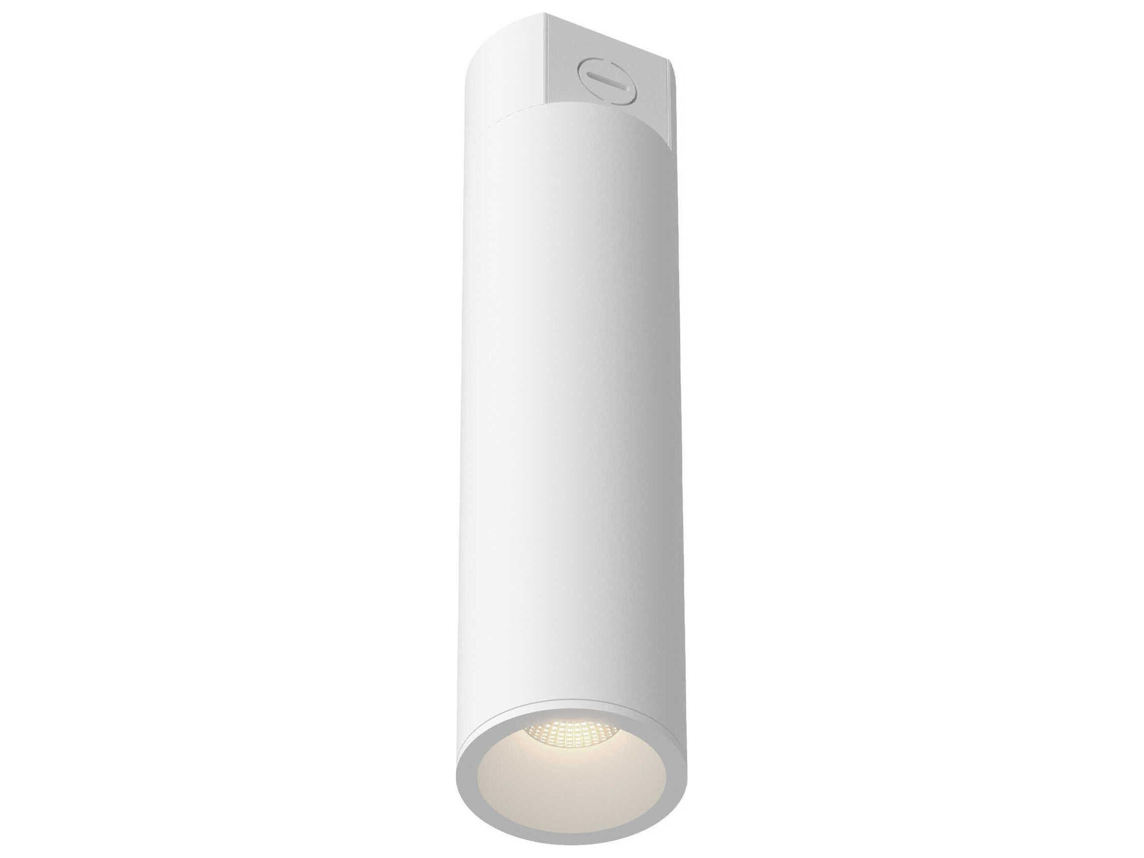Lorna White Cylinder Flush Mount