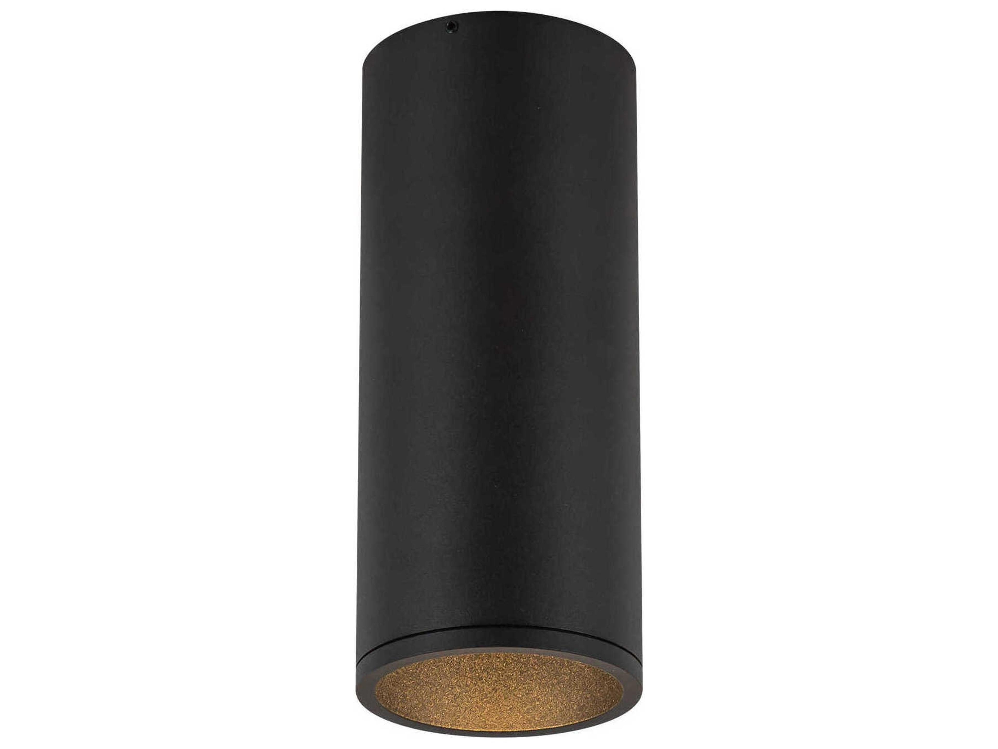 Kuzco Lighting Lorna Black Cylinder Flush Mount