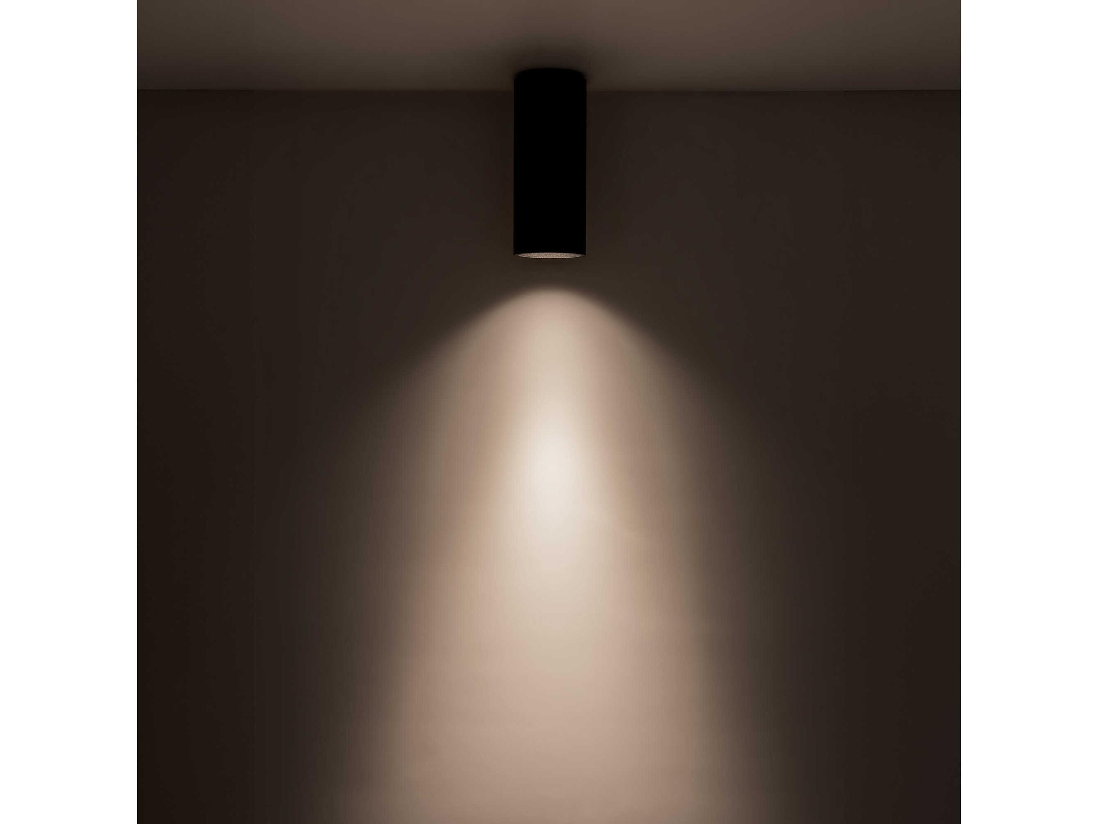 Kuzco Lighting Lorna Black Cylinder Flush Mount