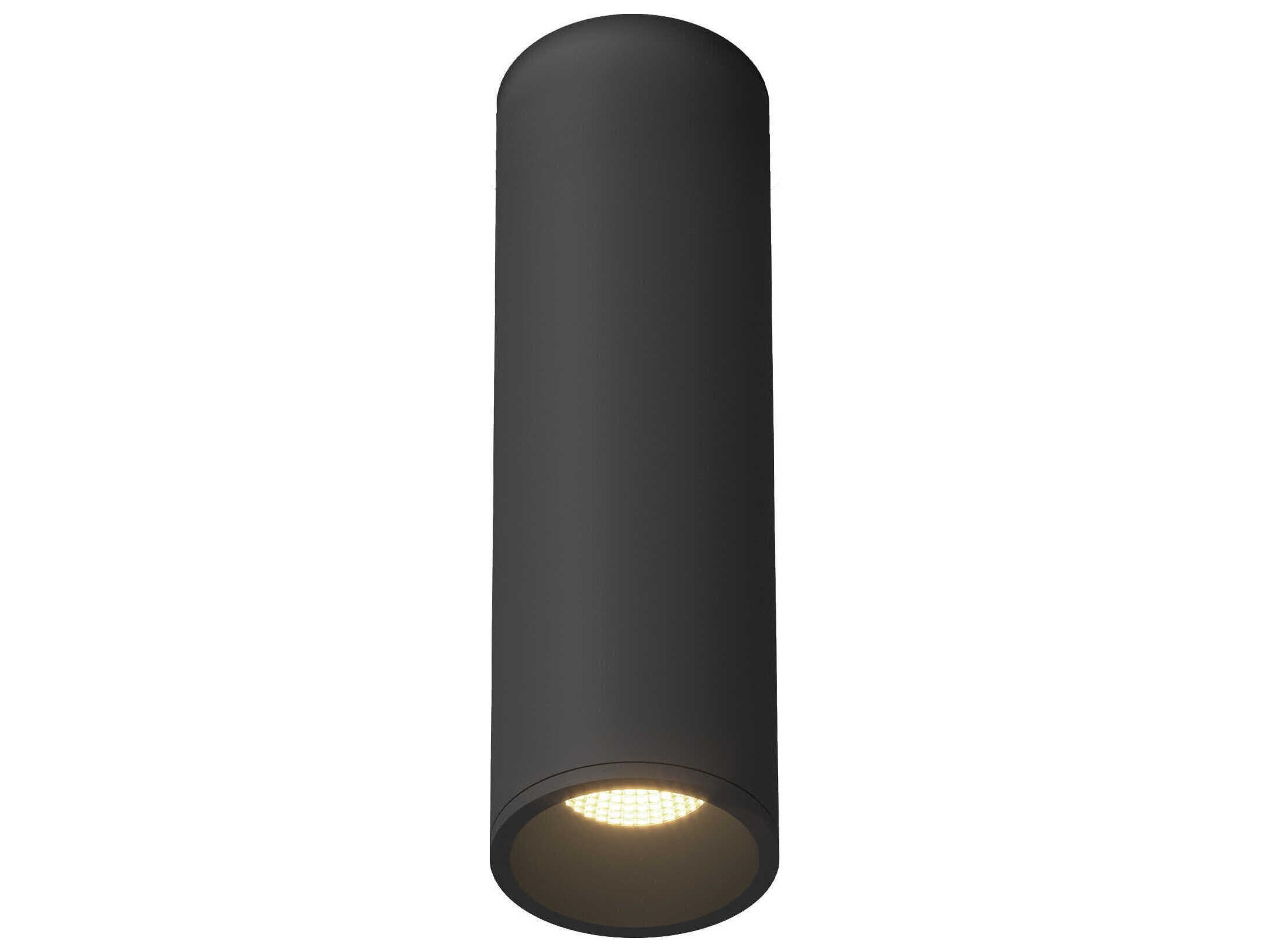 Kuzco Lighting Lorna Black Cylinder Flush Mount