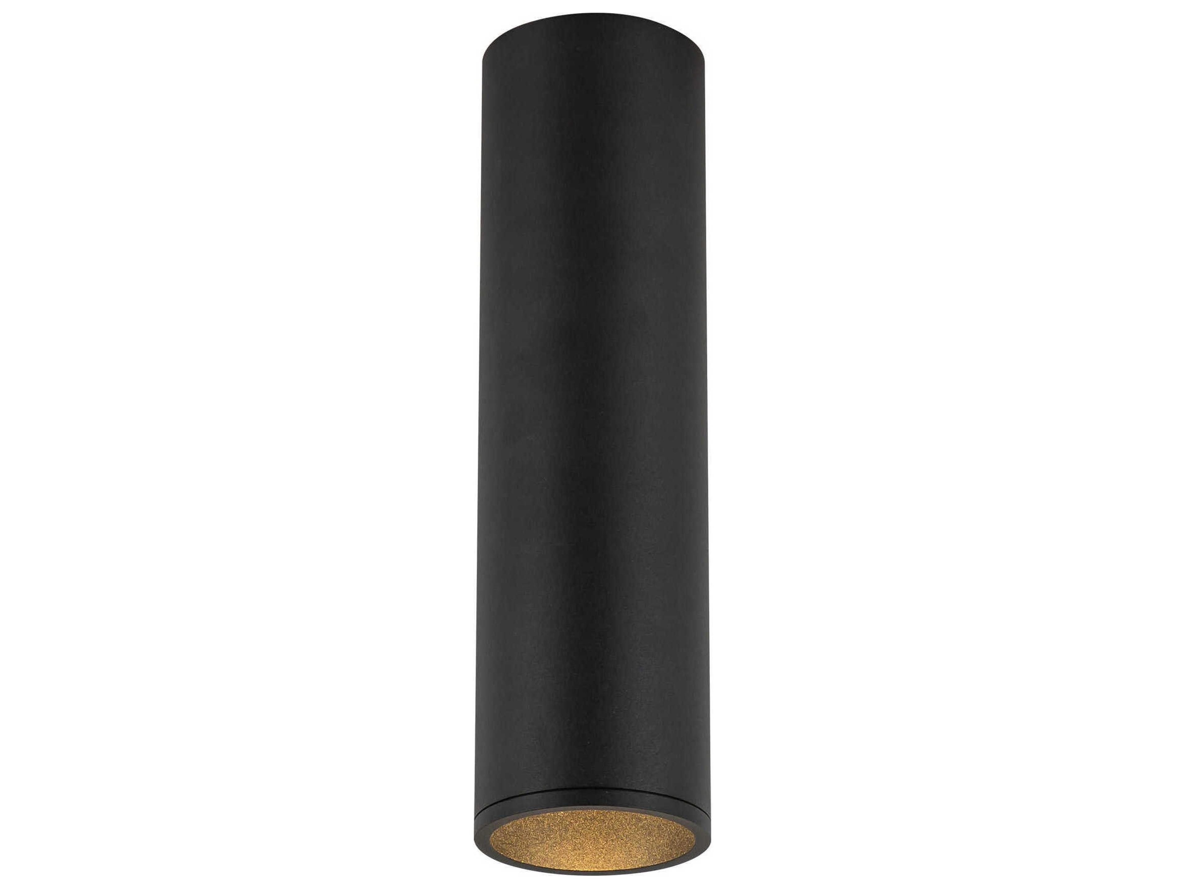 Kuzco Lighting Lorna Black Cylinder Flush Mount