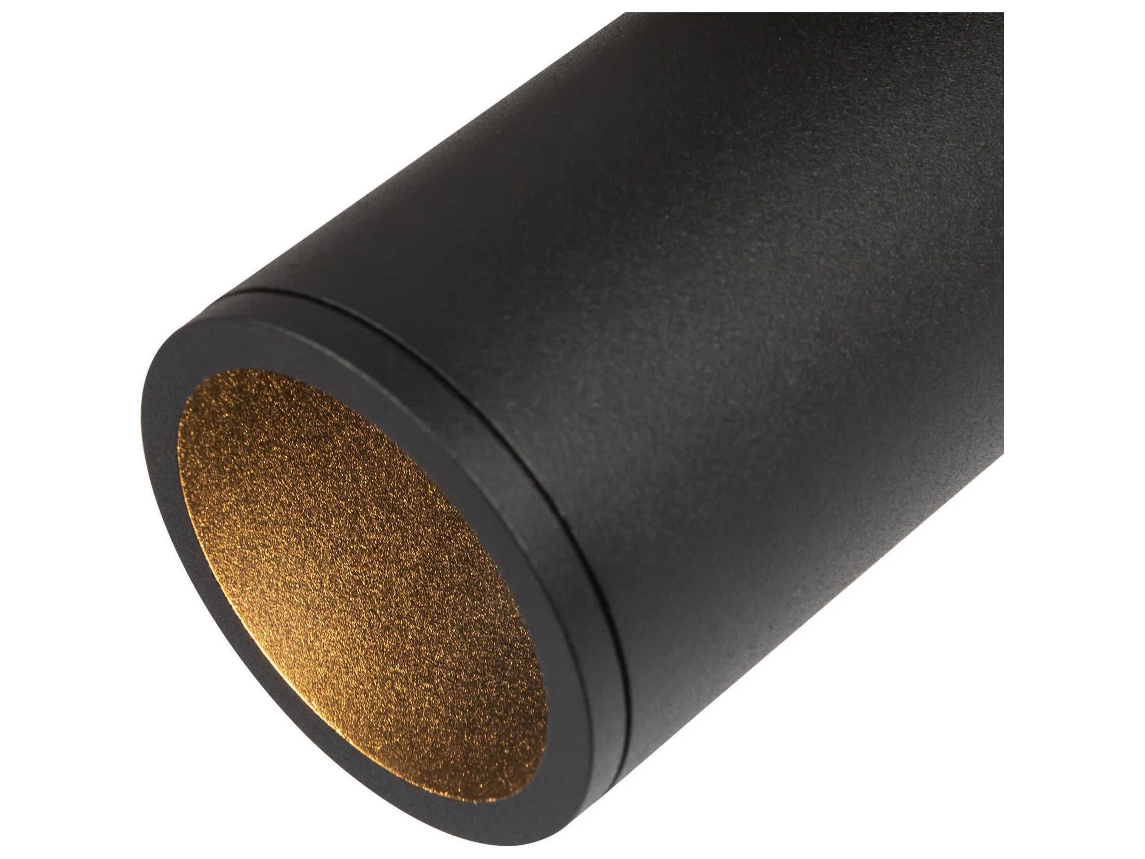 Kuzco Lighting Lorna Black Cylinder Flush Mount