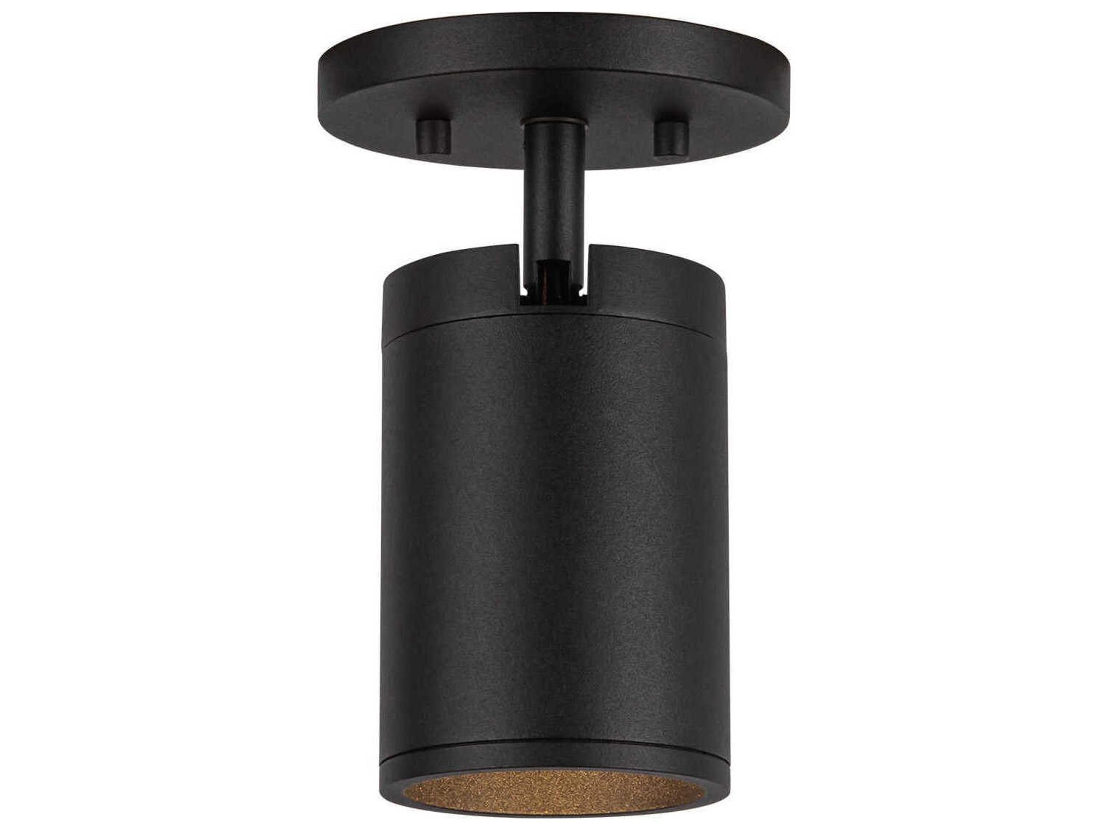 Kuzco Lighting Lorna Black Cylinder Flush Mount