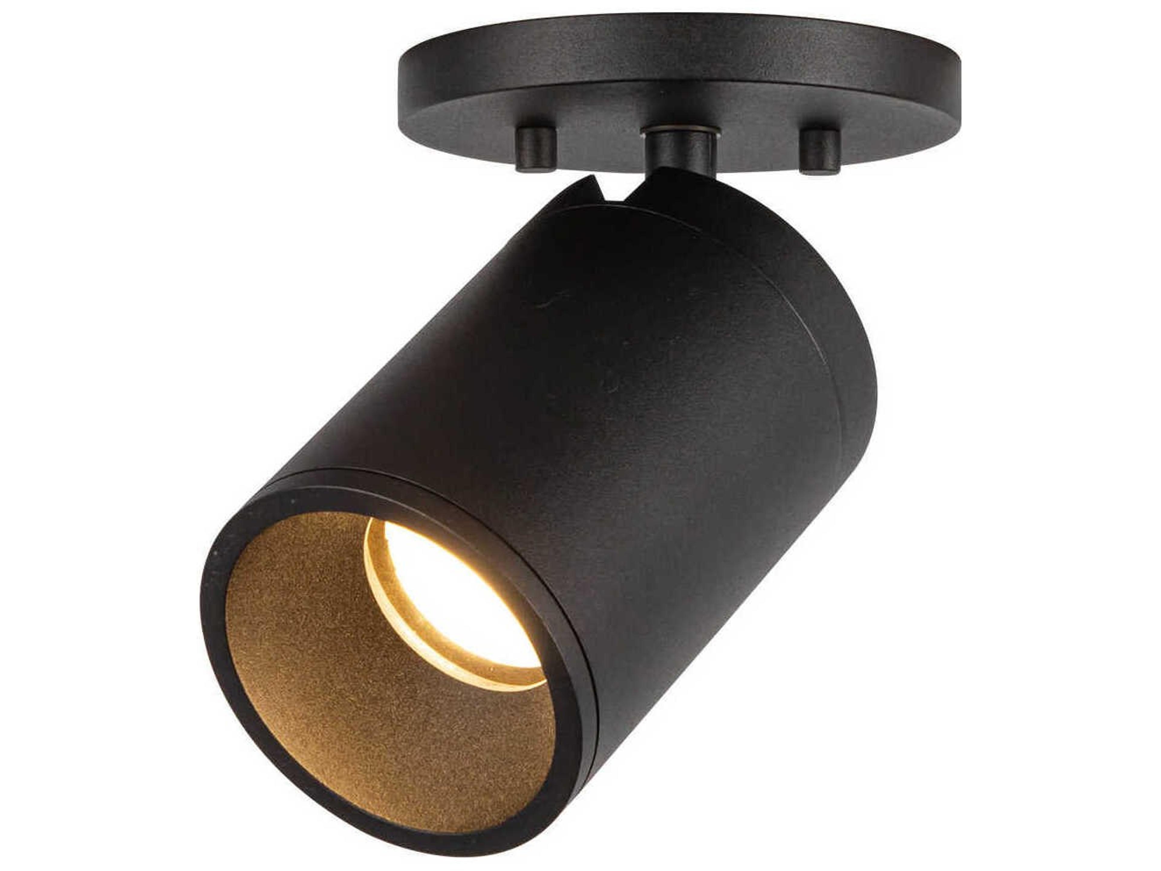 Kuzco Lighting Lorna Black Cylinder Flush Mount