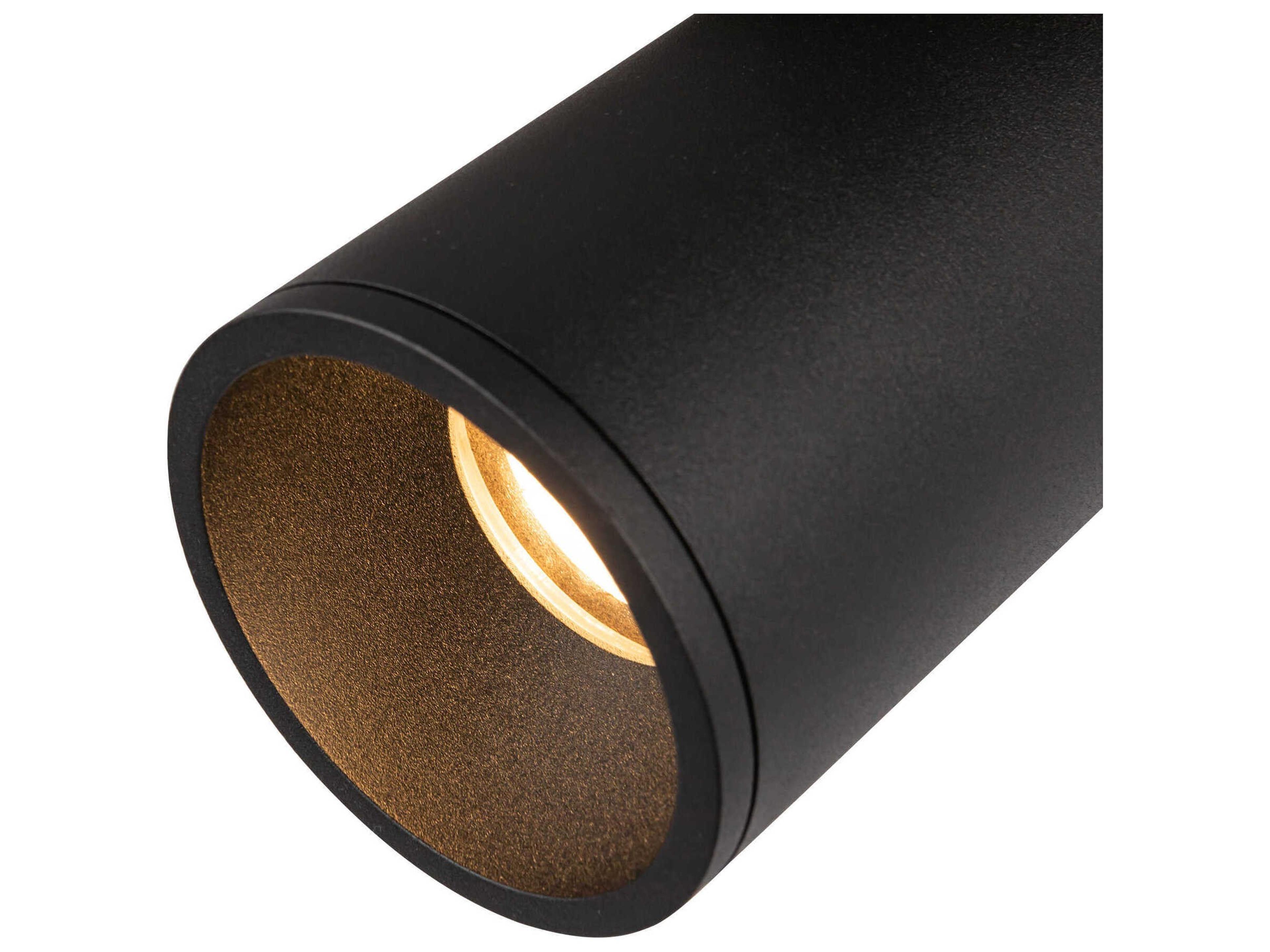 Kuzco Lighting Lorna Black Cylinder Flush Mount