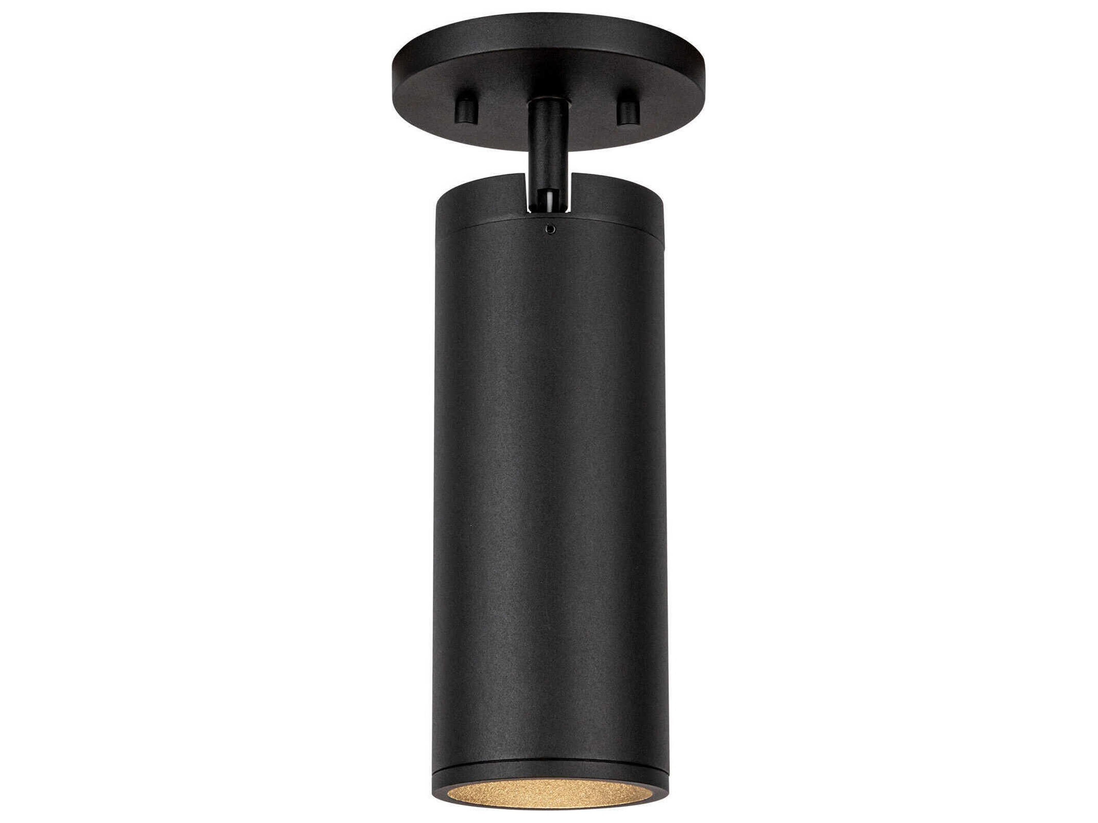 Kuzco Lighting Lorna Black Cylinder Flush Mount