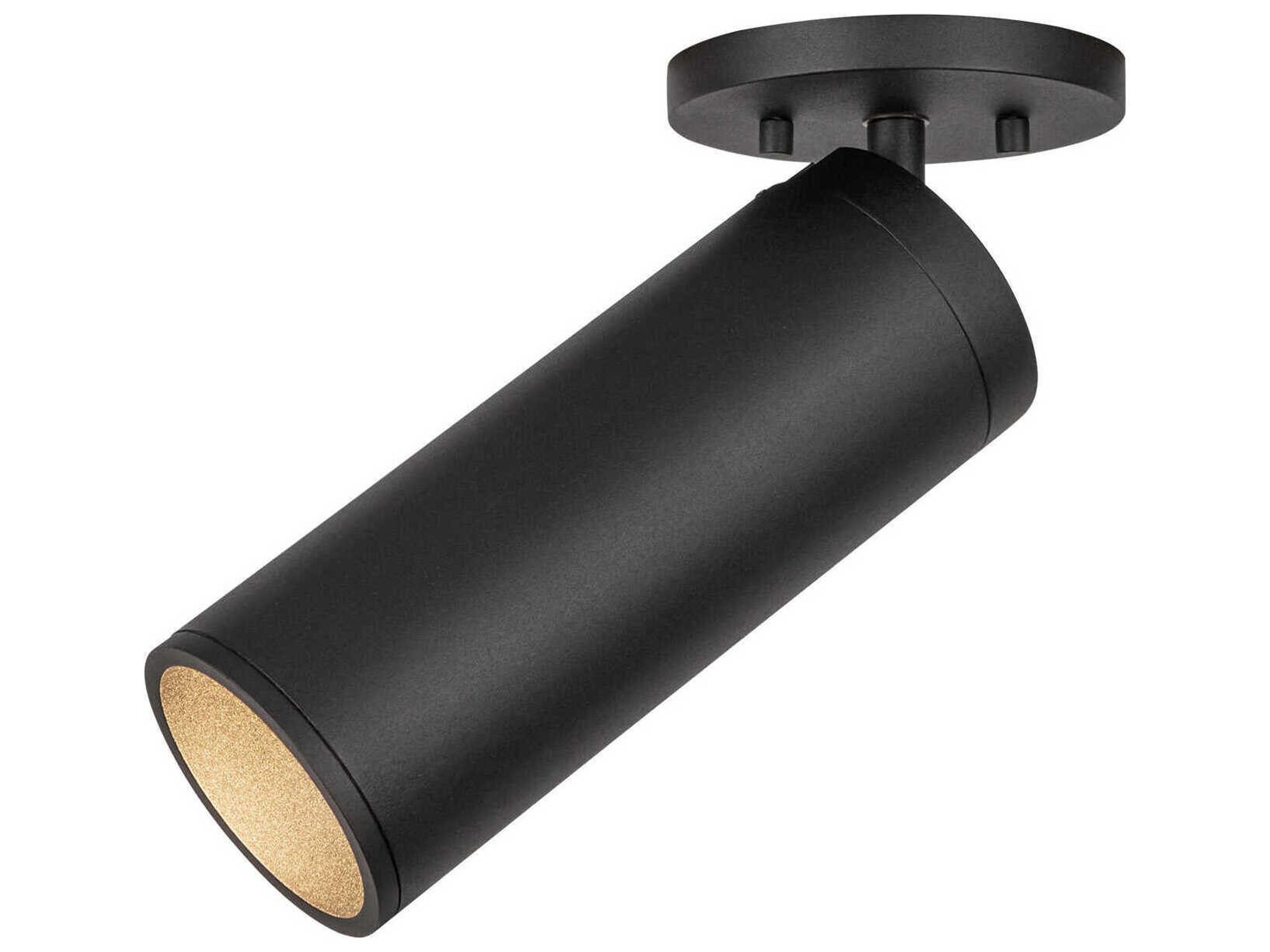 Kuzco Lighting Lorna Black Cylinder Flush Mount