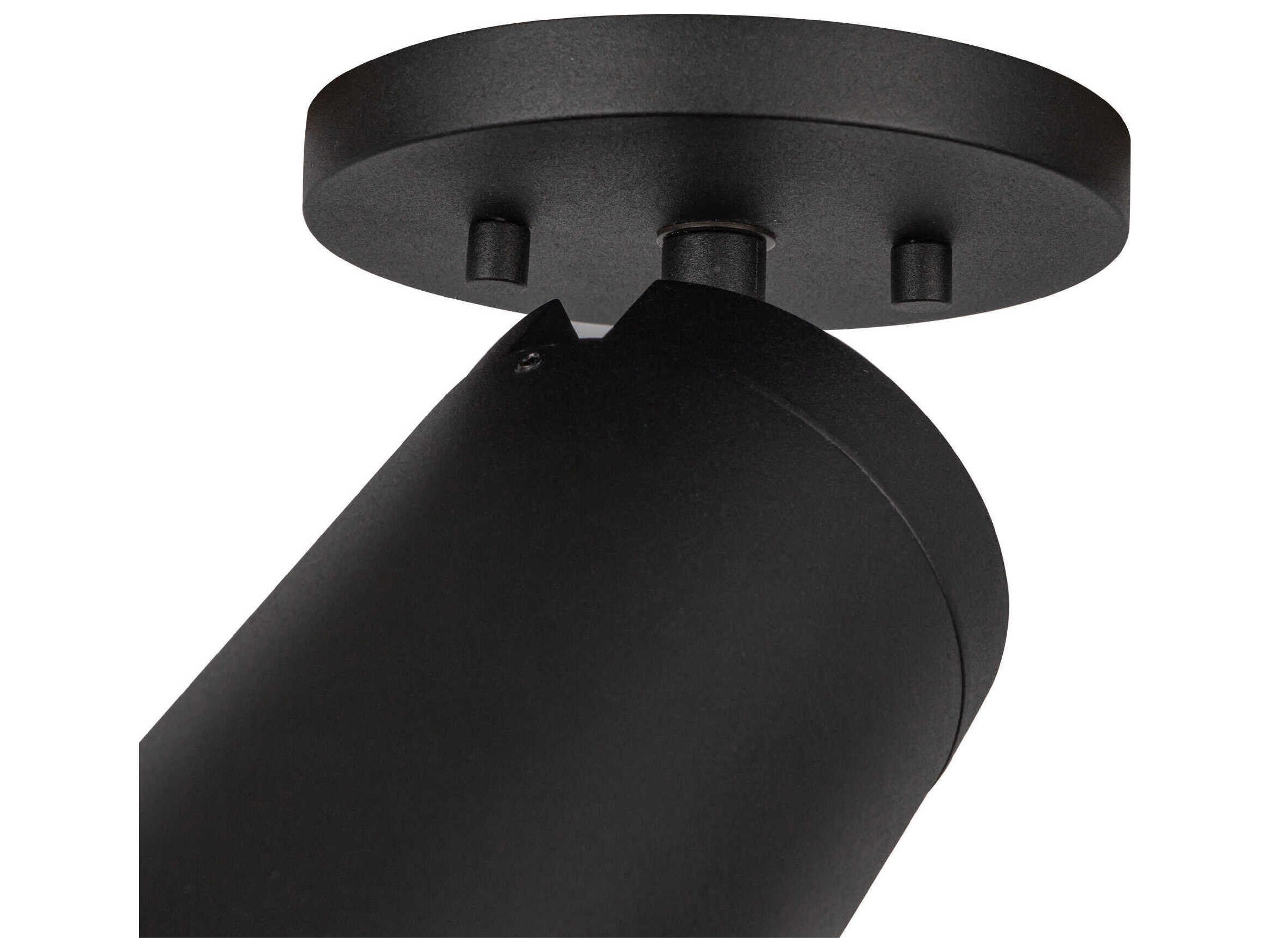 Kuzco Lighting Lorna Black Cylinder Flush Mount